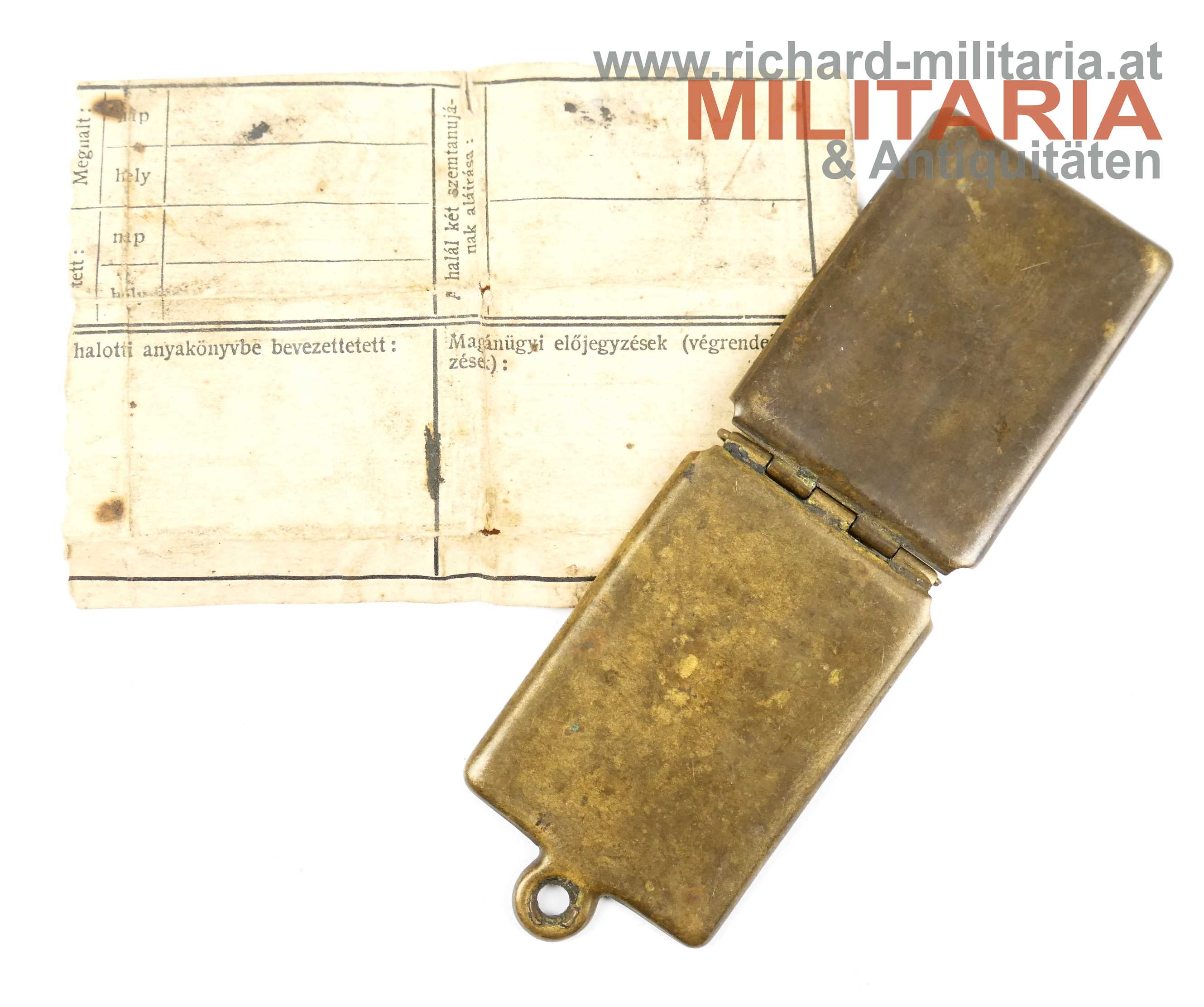 Legitimationskapsel 319. Honvéd IR 