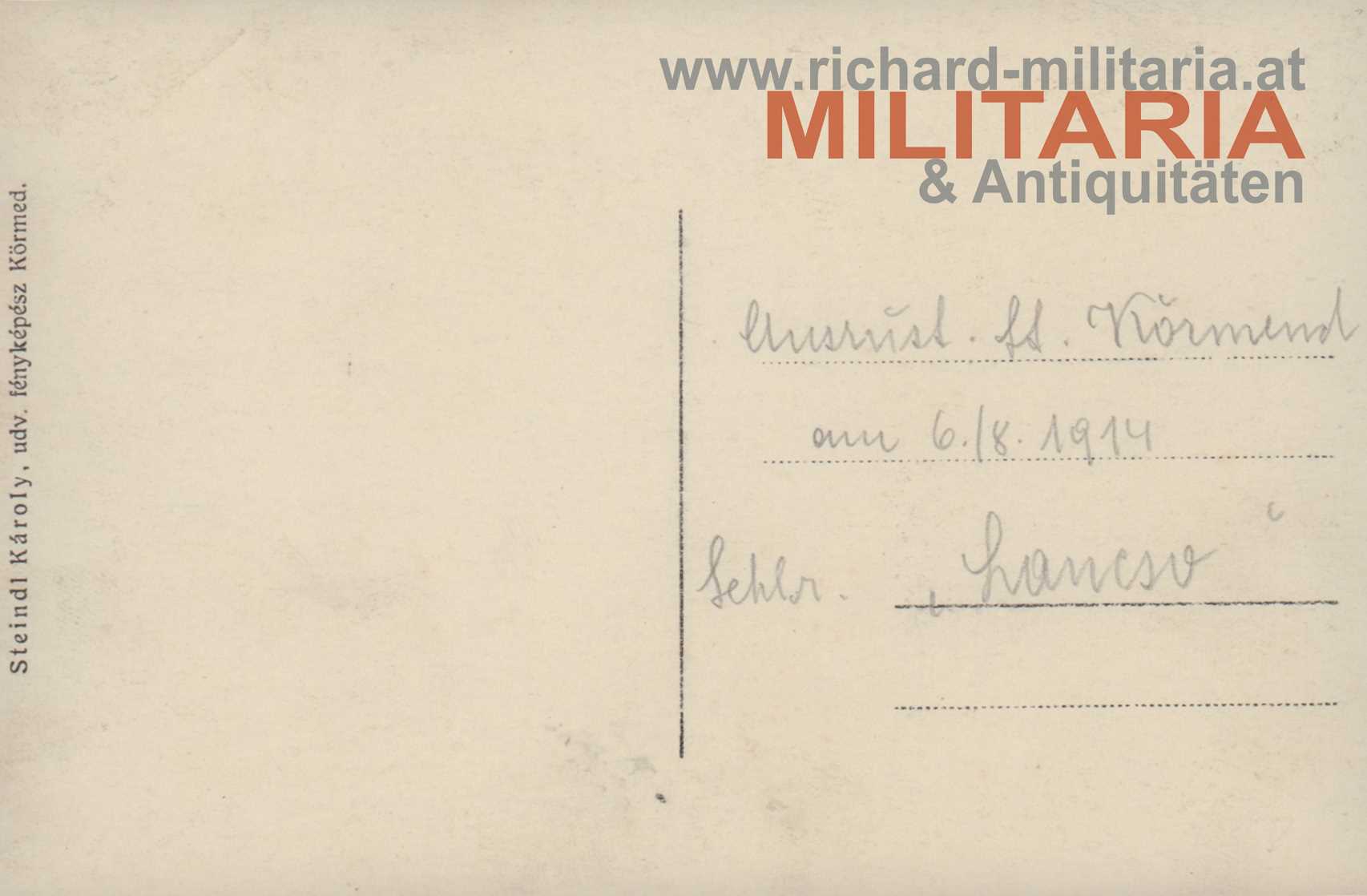 k.u.k. IR 67 – Oberst Kleinschrodt / Kürmend / Ungarn