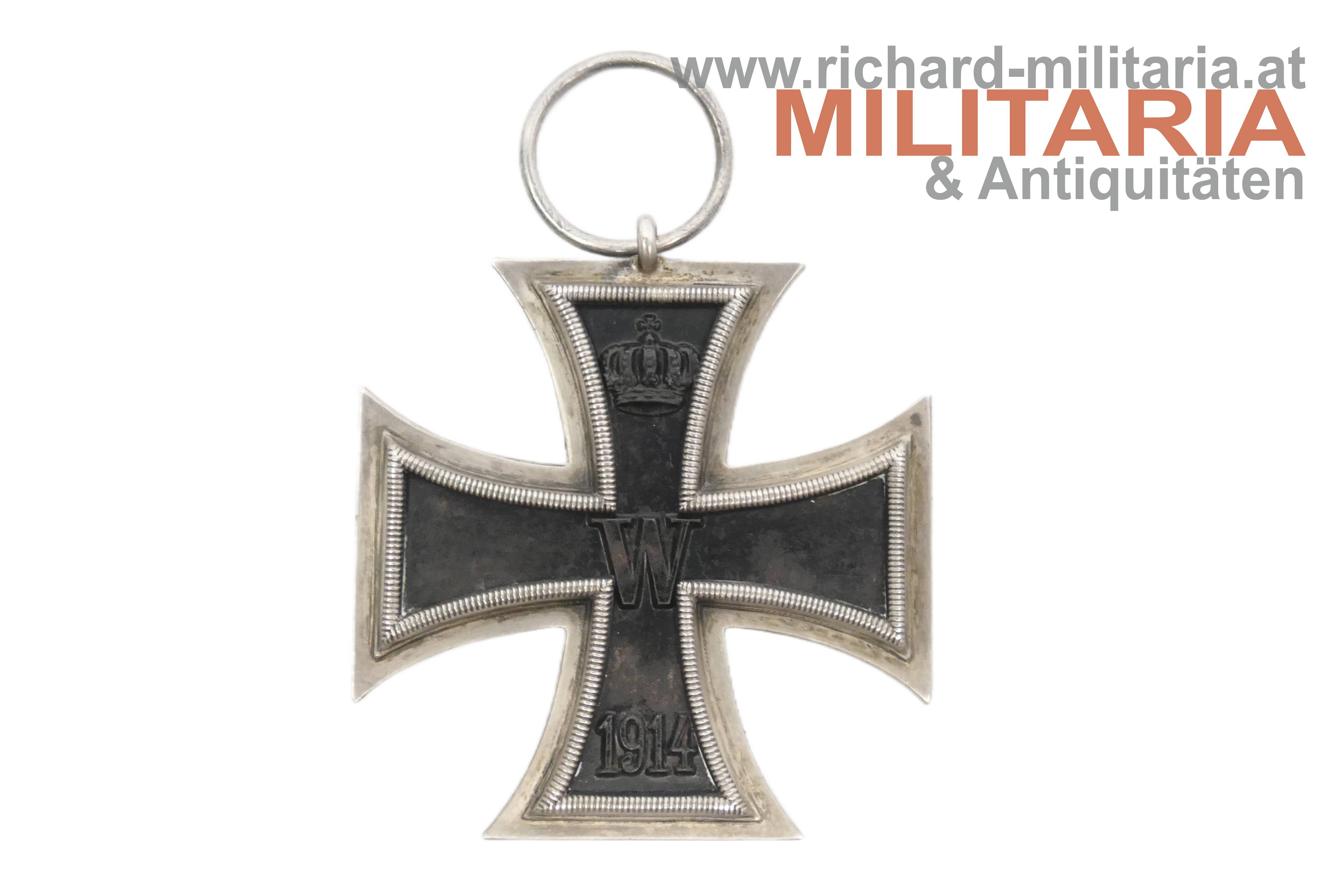 Eisernes Kreuz 2. Klasse  1914- österreichische Trageweise