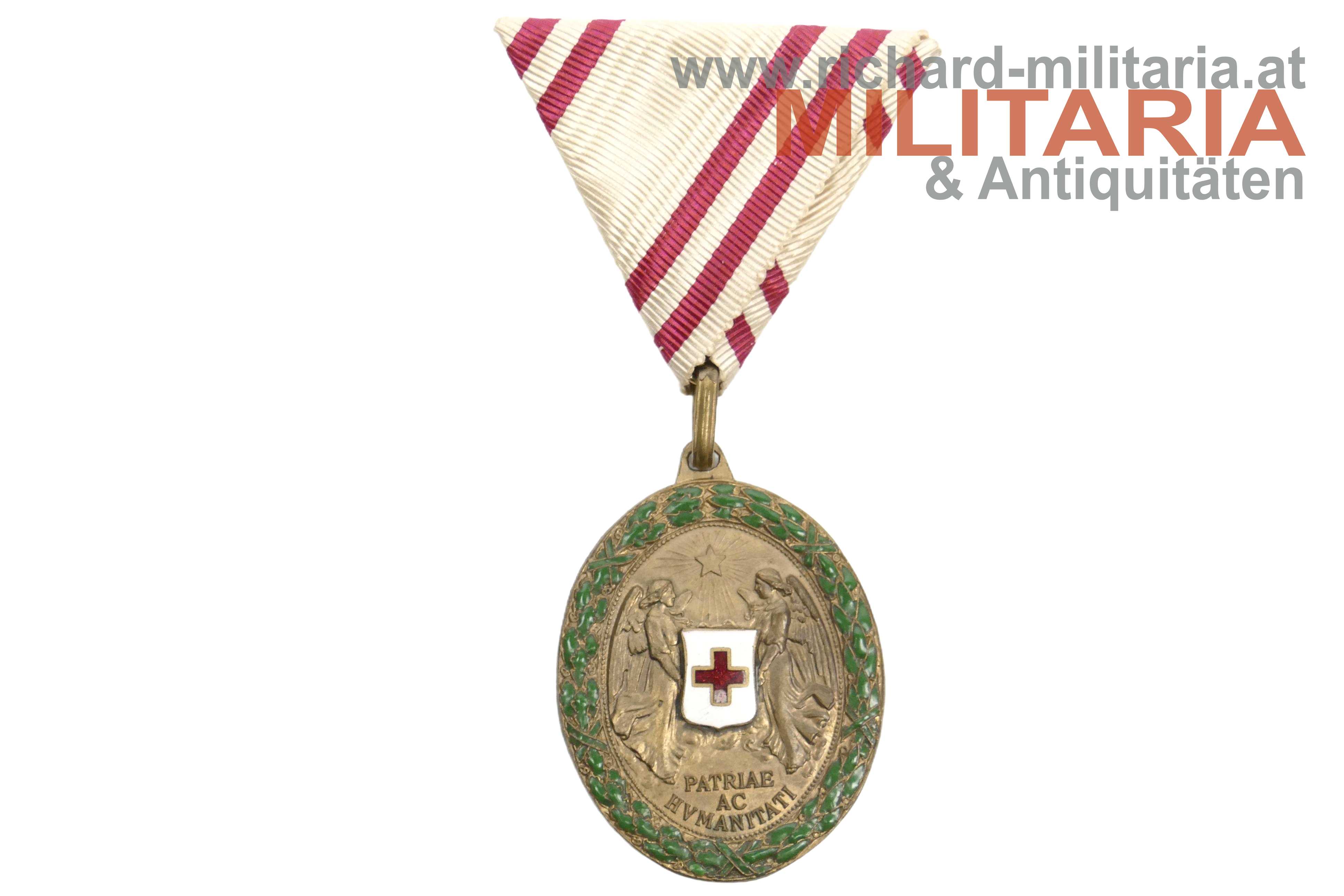 Rotes Kreuz - Bronzene Ehrenmedaille mit Kriegsdekoration