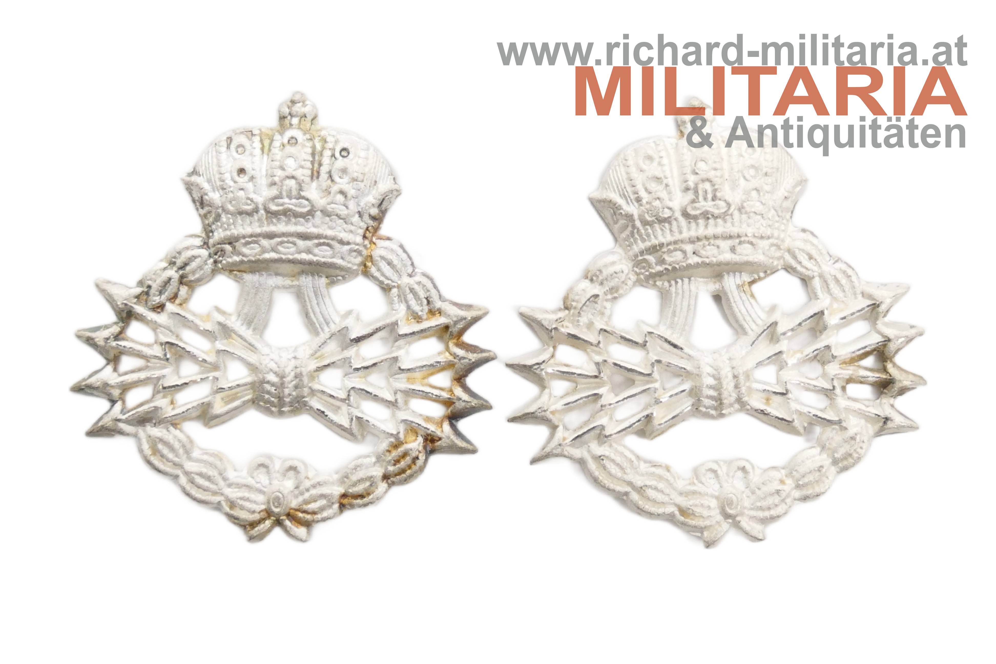 k.u.k. Kragenspiegelauflagen Telegraphentruppe - UO/Mannschaft 