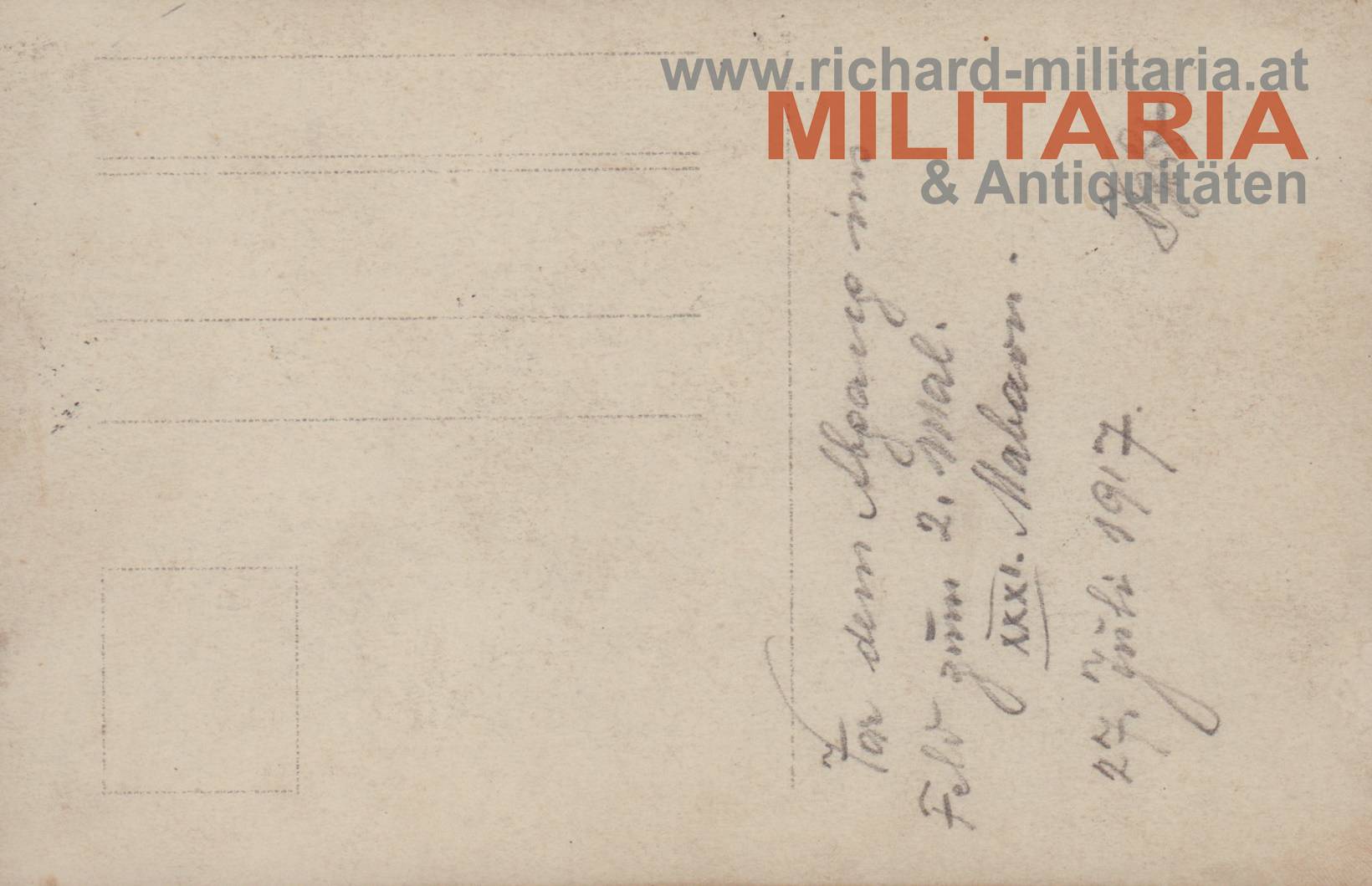 k.u.k. Foto - Offiziere des XXXI. Marsch-Baon - Abgang ins Feld Juli 1917 WATTENS in Tirol