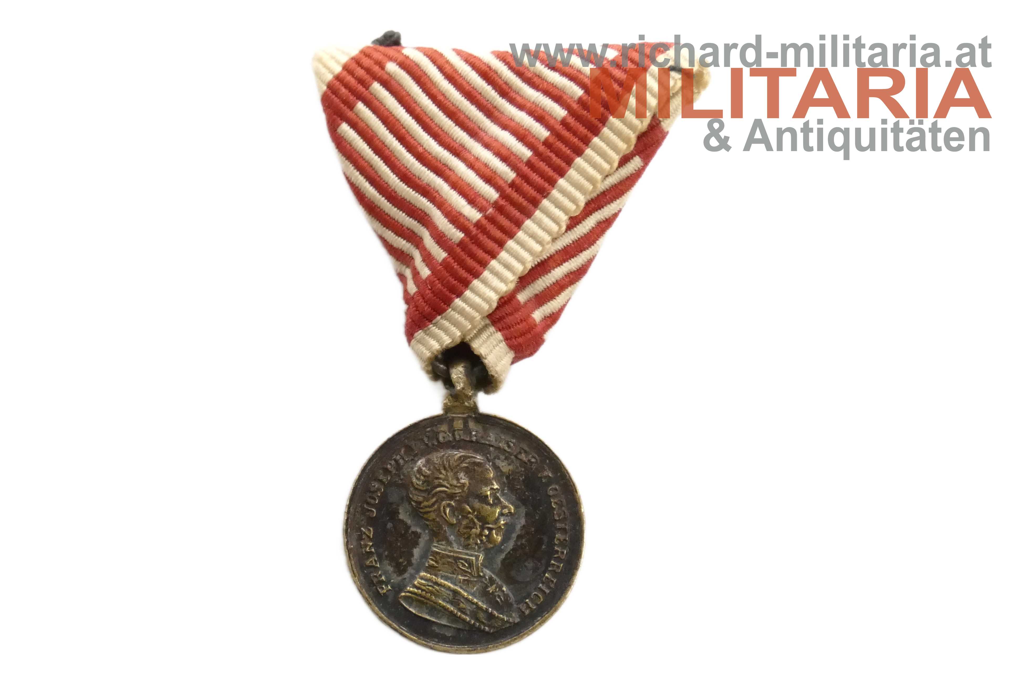 k.u.k. Silberne Tapferkeitsmedaille Kaiser Franz Joseph - MINIATUR