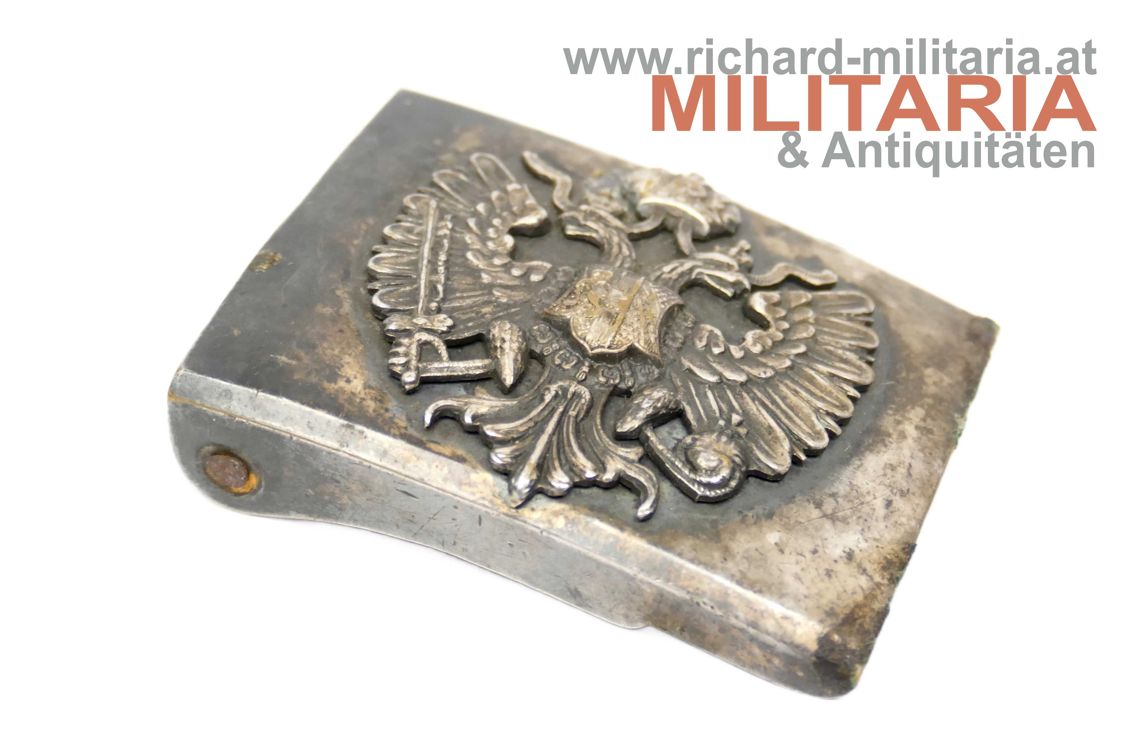 k.k. Landwehr-Gebirgstruppen - Leibriemenschließe - abnehmbarer Adler