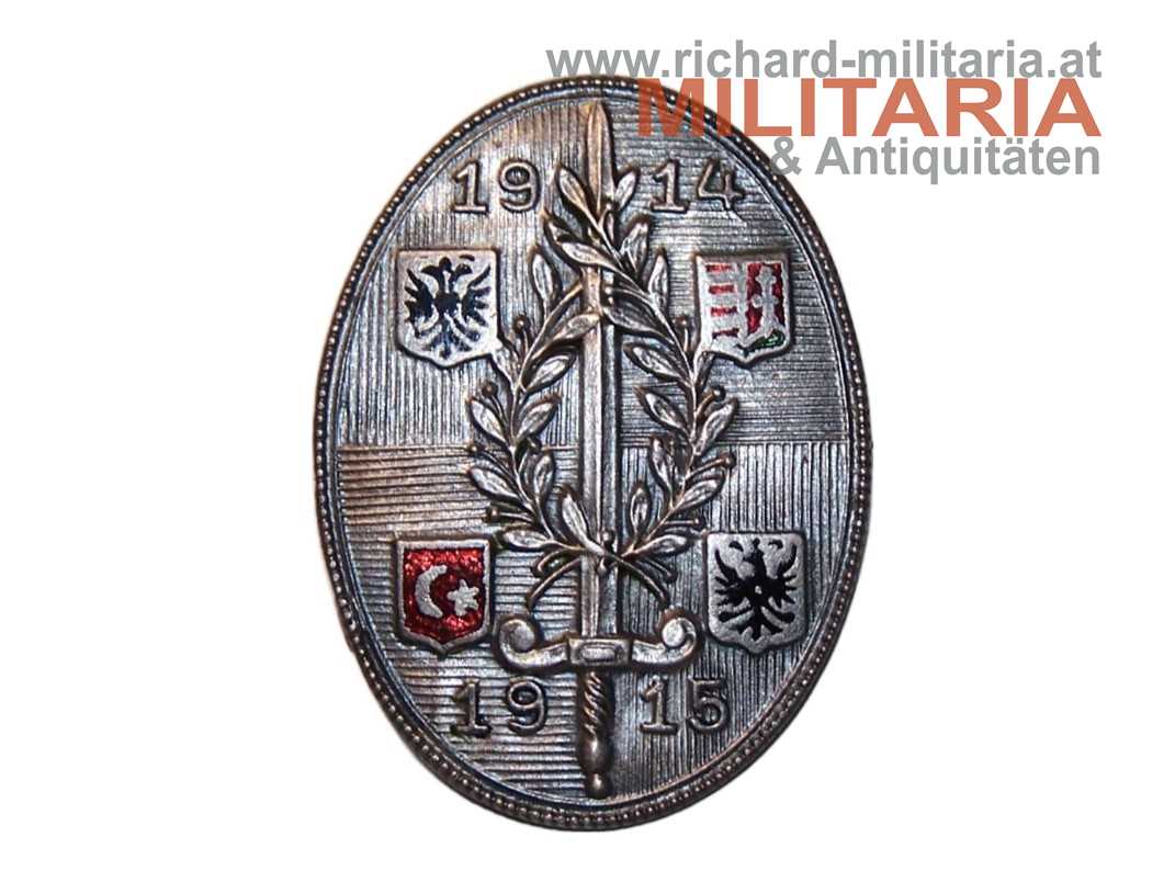 k.u.k. patriotisches Abzeichen - 4 Wappen 1914-1915