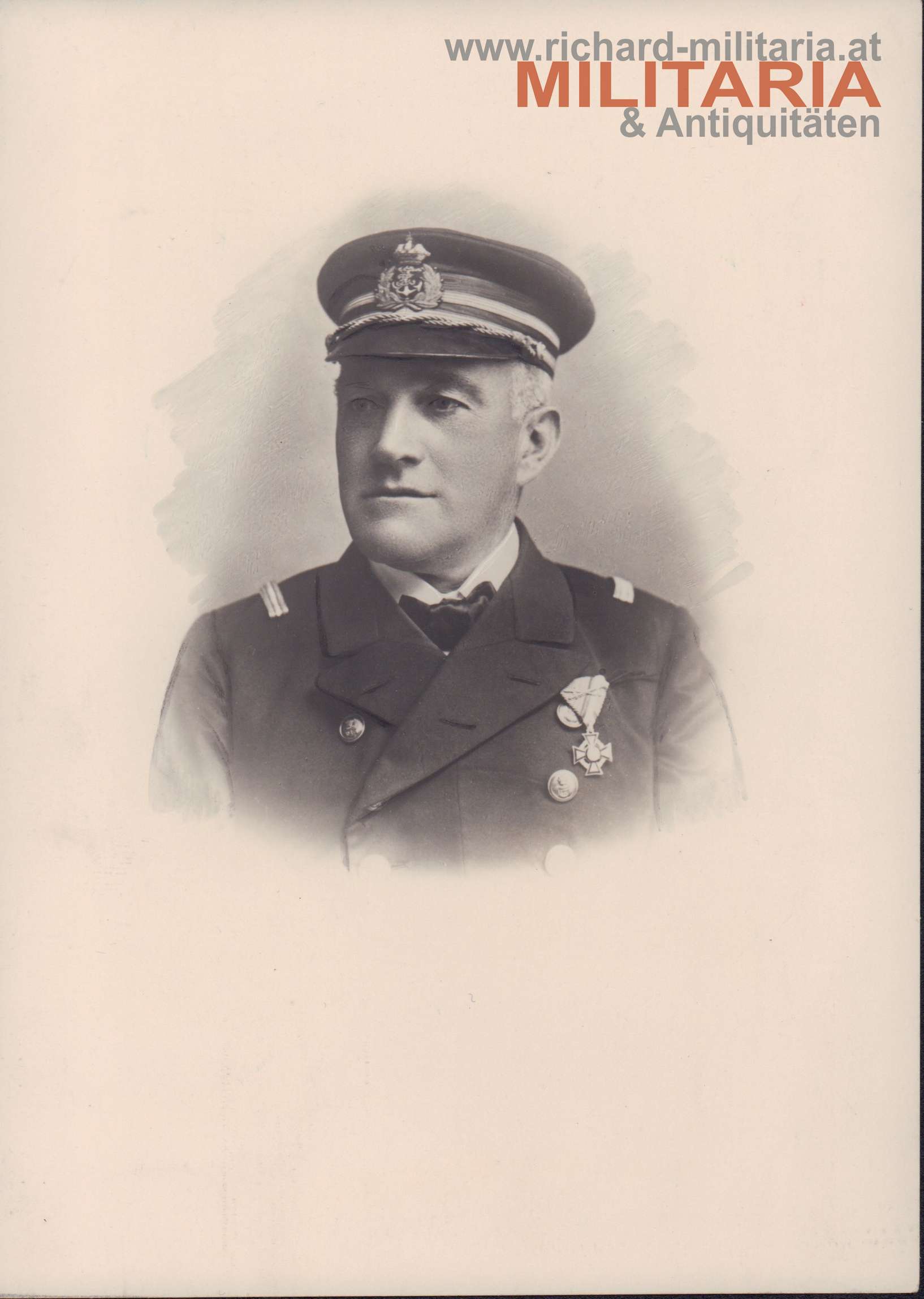 k.u.k. Kriegsmarine-Stabsoffizier mit Militärverdienstkreuz KD + Schwerter