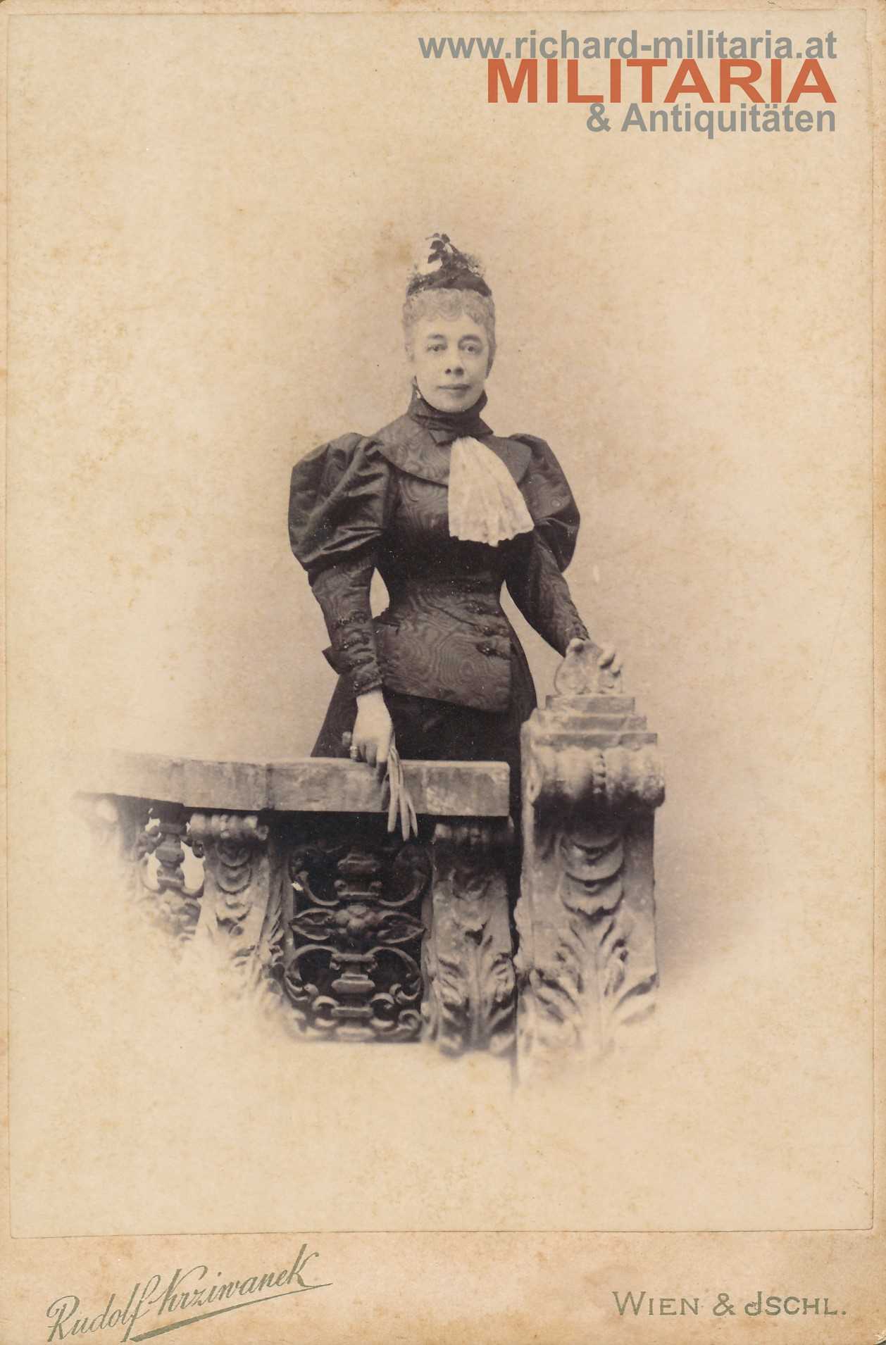 k.u.k. Hartkartonfoto - Fürstin Metternich