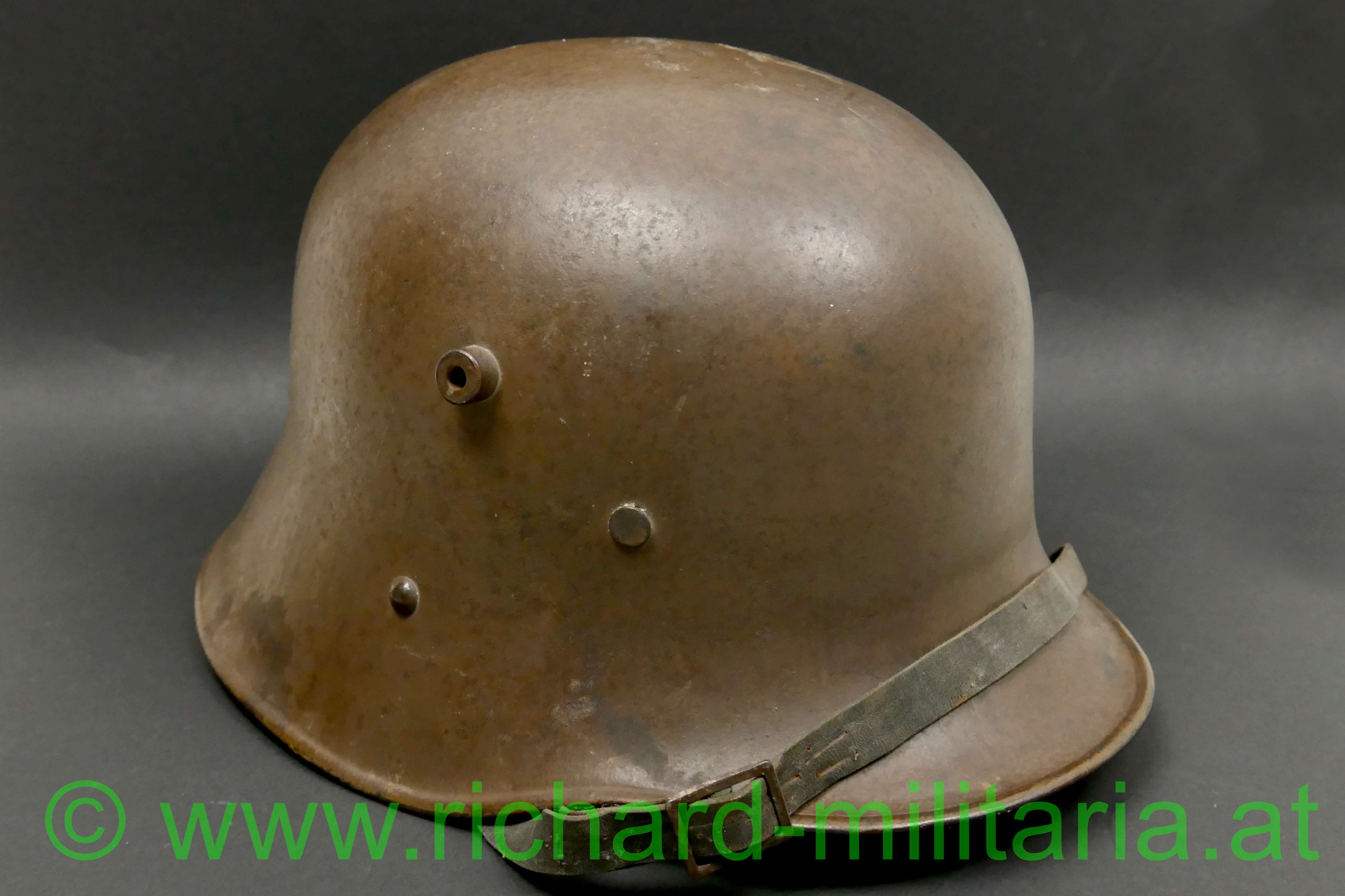 k.u.k. Stahlhelm M17 - österreichische Fertigung mit Abnahmestempel