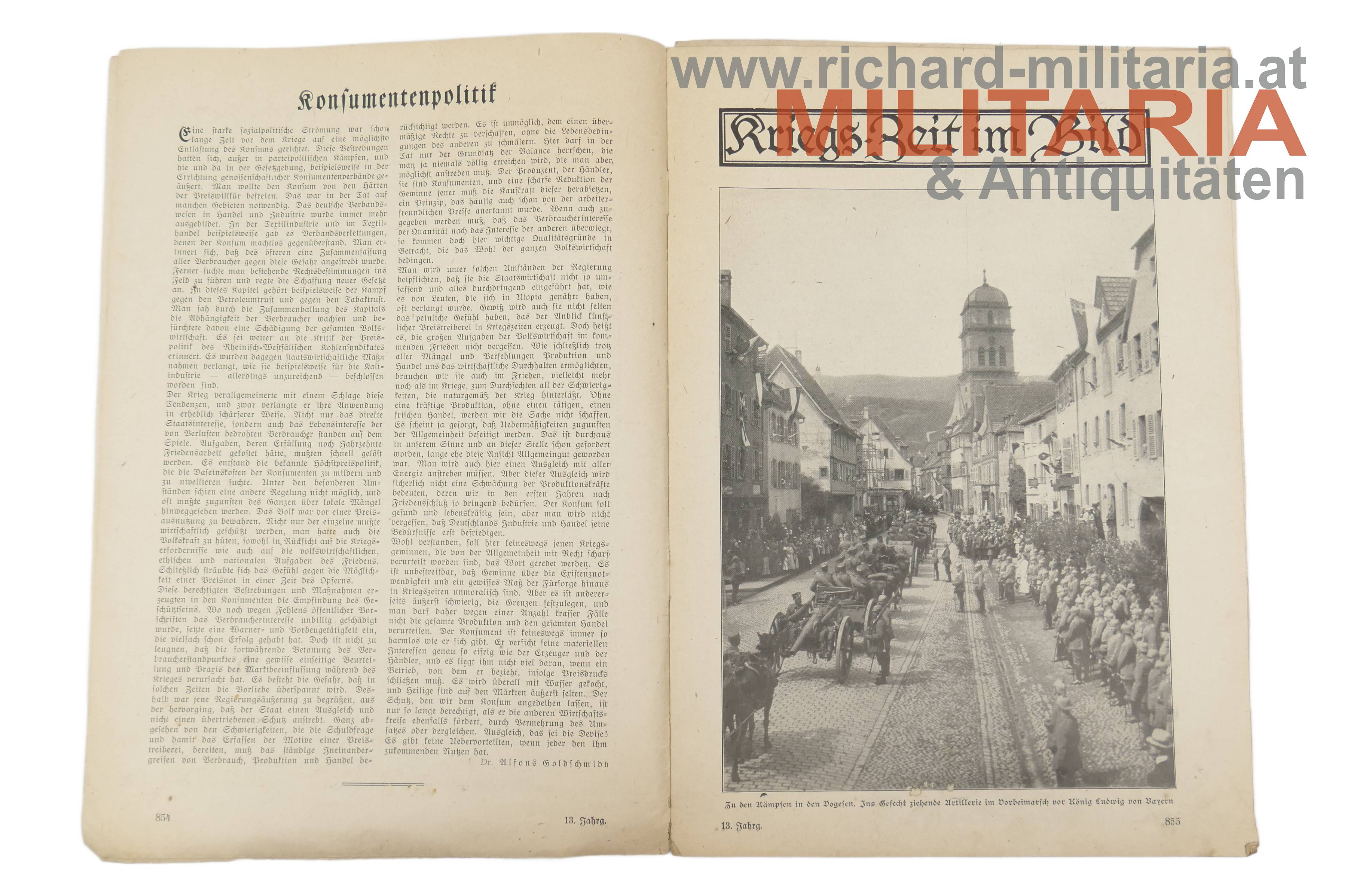 Zeit im Bild Kriegsausgabe "Hurra! Hurra!" - September 1915