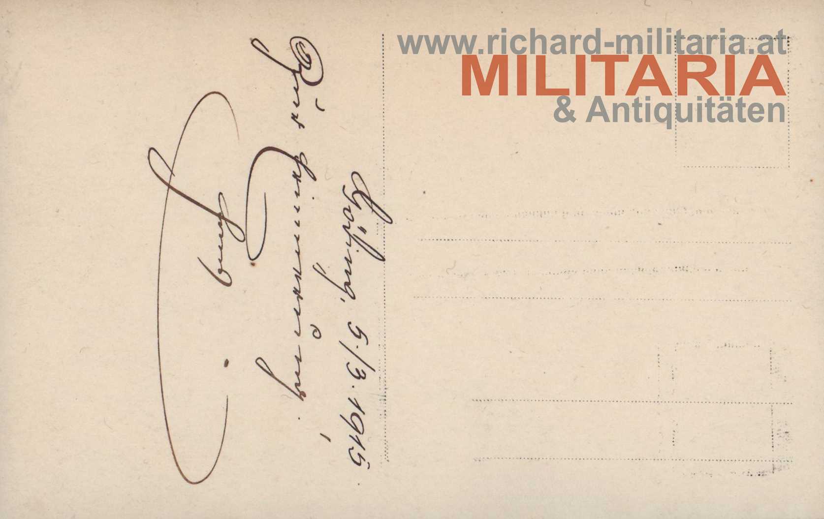 k.u.k  Zugsführer - 1915 "Göding" / Tschechien - Hodonín"