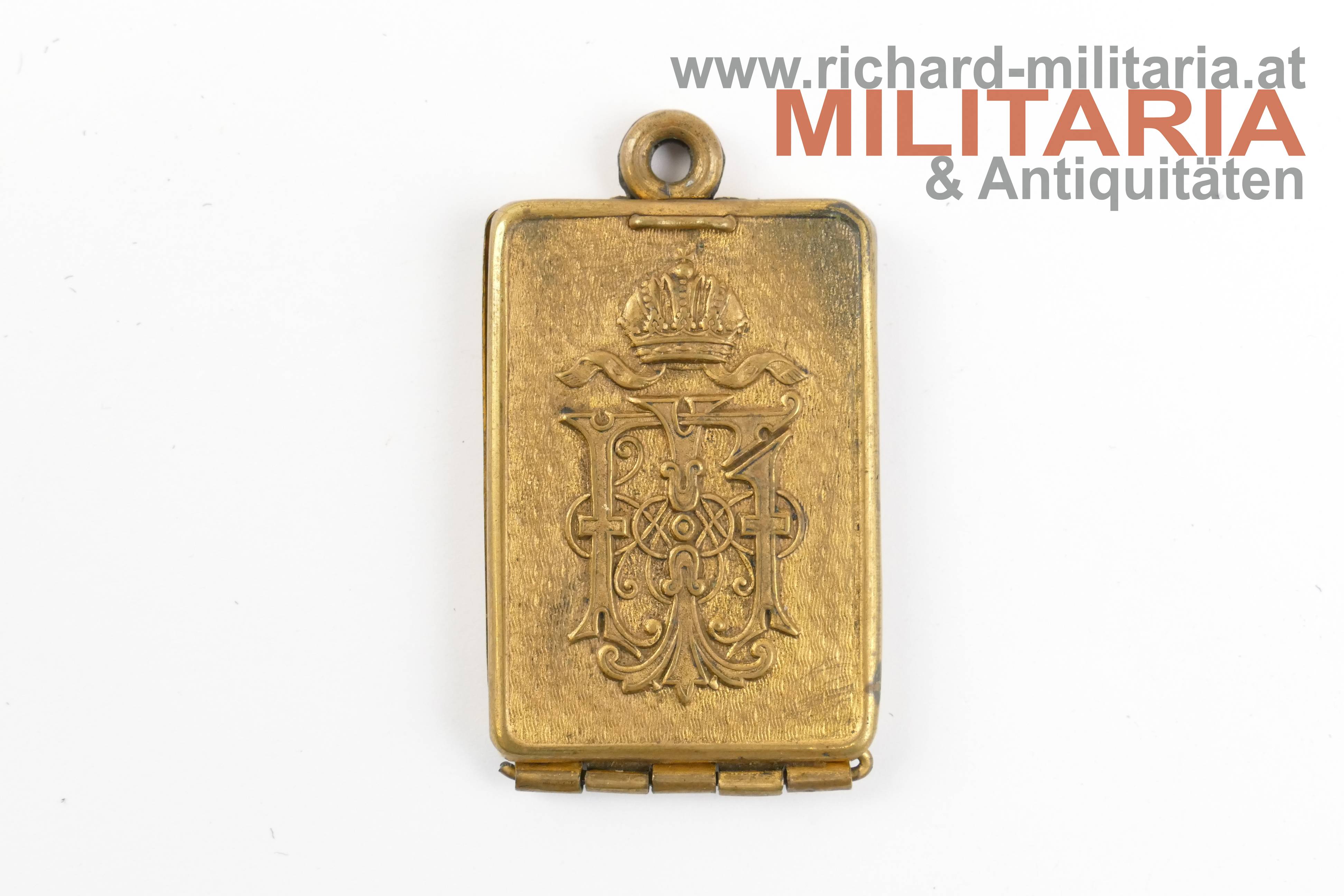 k.k. Erkennungsmarke Offizier - Graf Max Coreth v. Coredo u. Starkenberg - LUR 6 