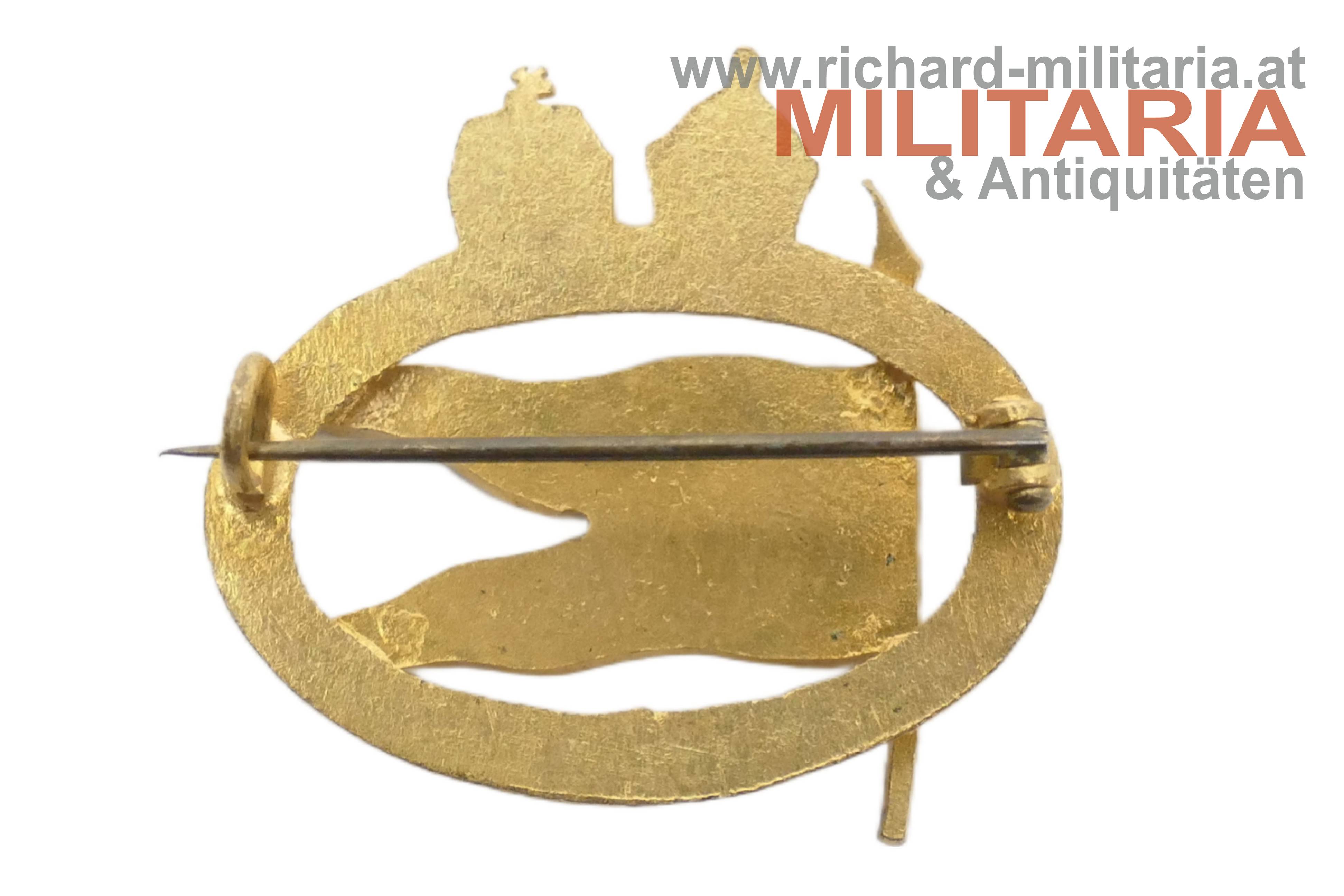 k.u.k. Kappenabzeichen - Husaren Regiment Nr. 6 - Offiziersausführung - MINT