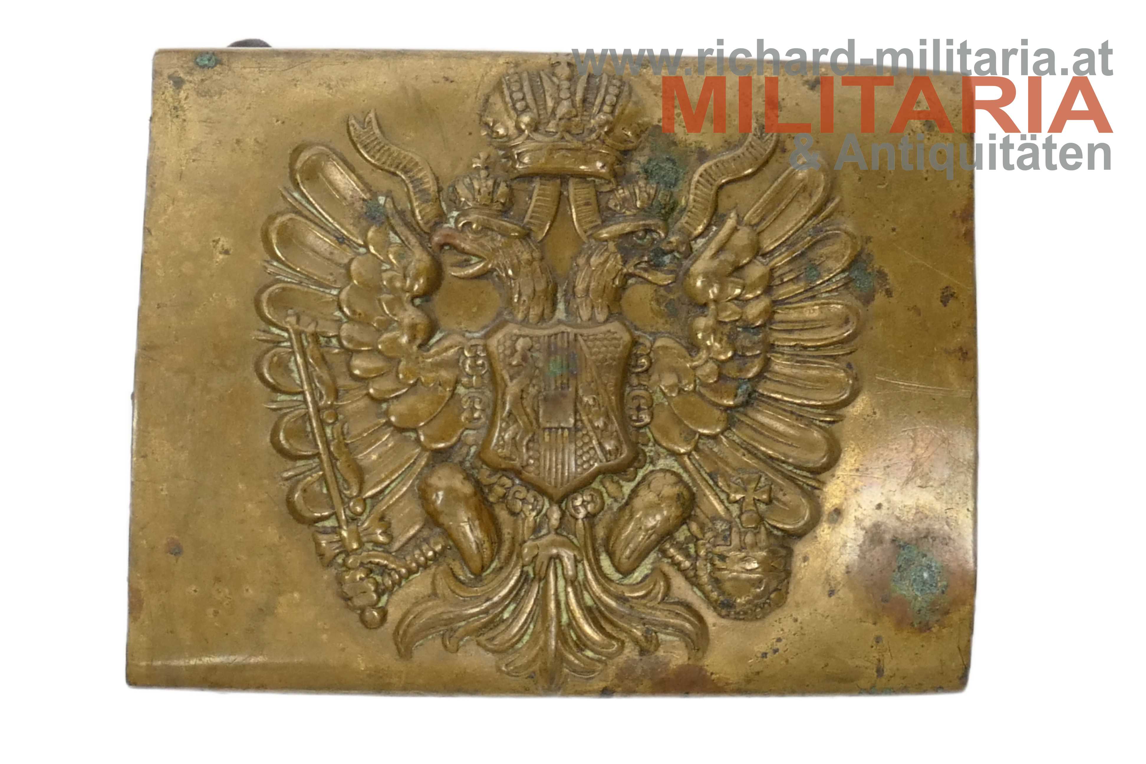 k.u.k. Leibriemen mit Leibriemenschliesse (Koppelschloss) - Mannschaft