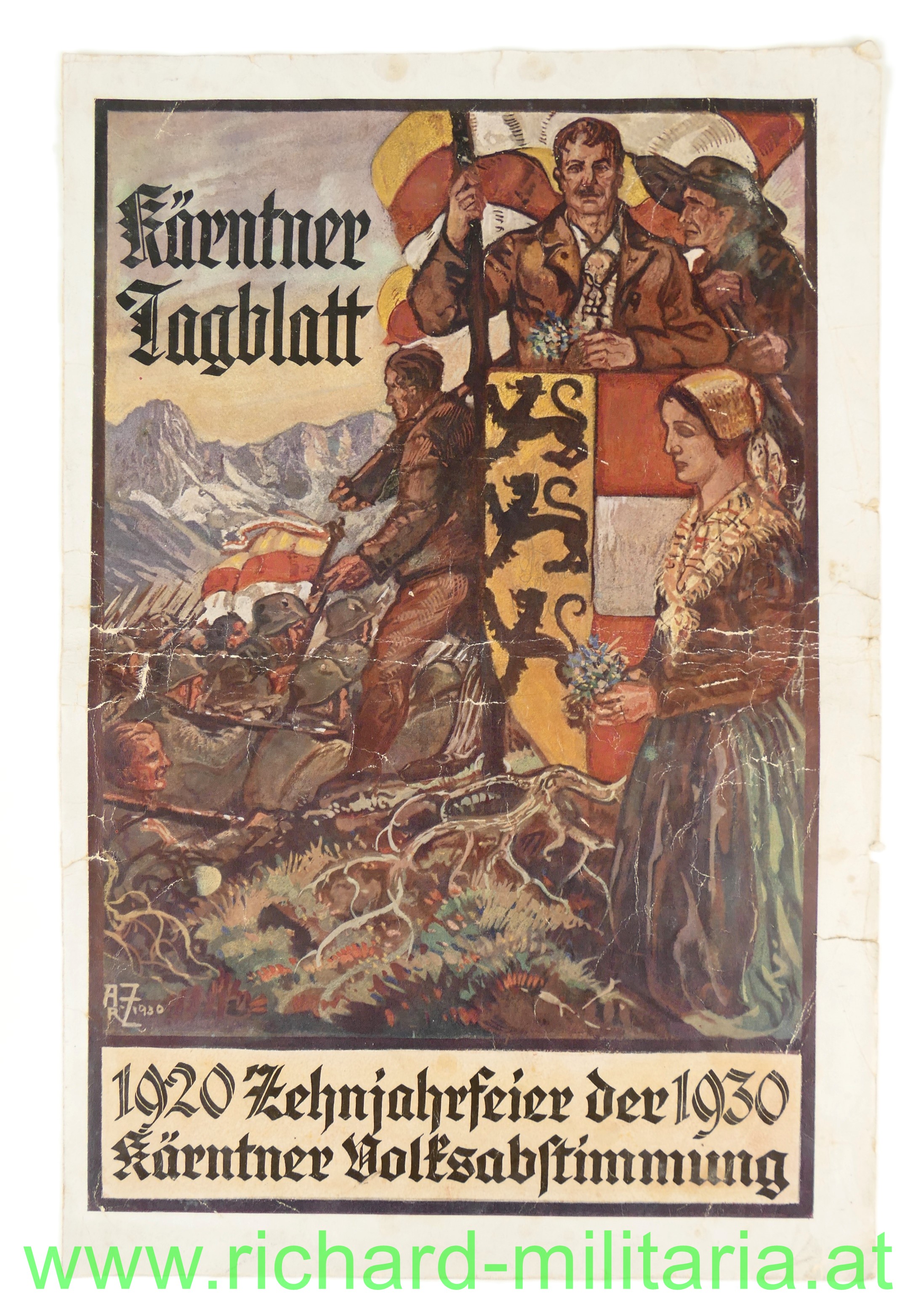 Kärntner Tagblatt 1920 - 1930 - Zehnjahresfeier der Kärntner Volksabstimmung
