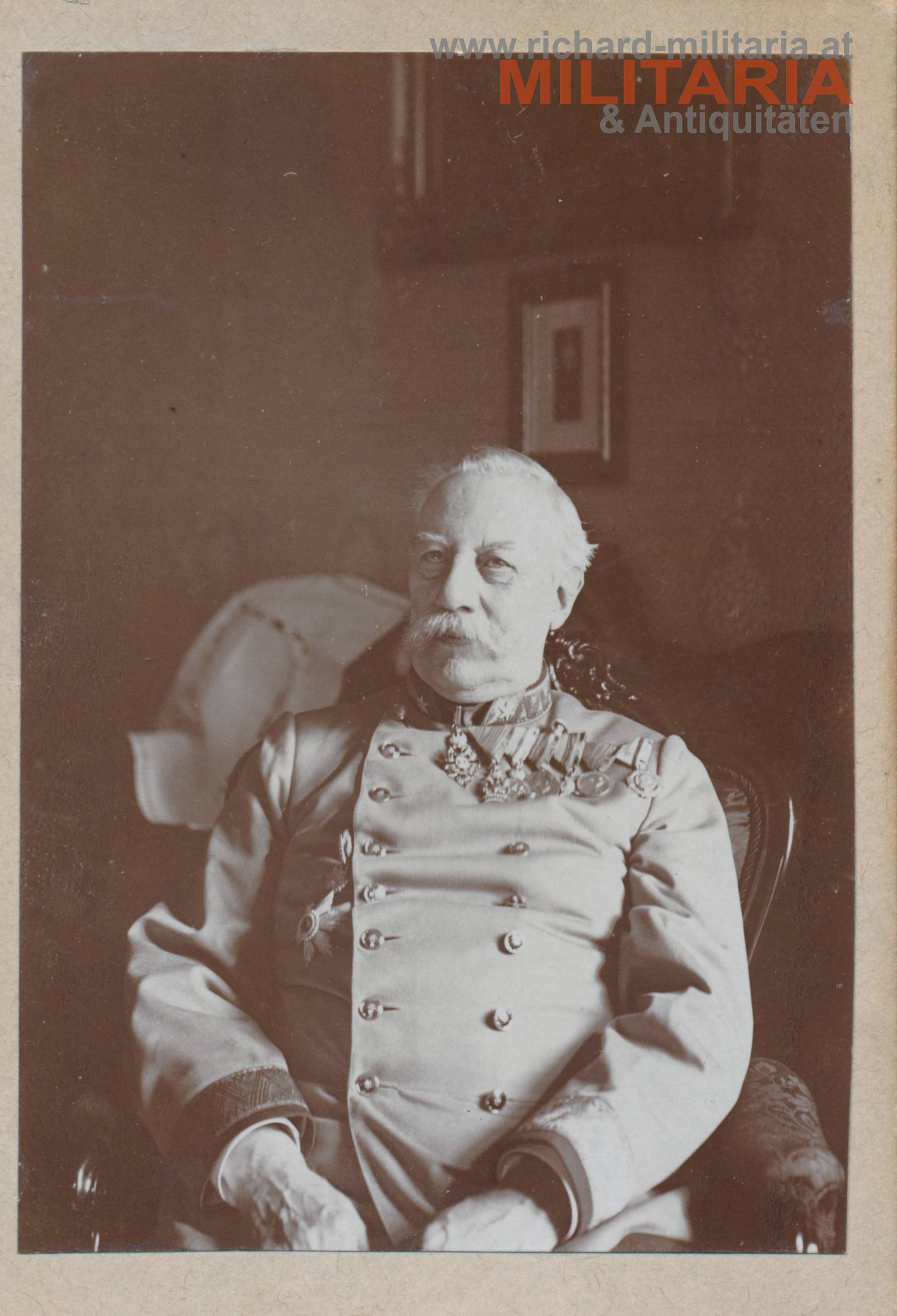 k.u.k. Hartkartonfoto - Generalmajor - FJ-Komtur - April 1914
