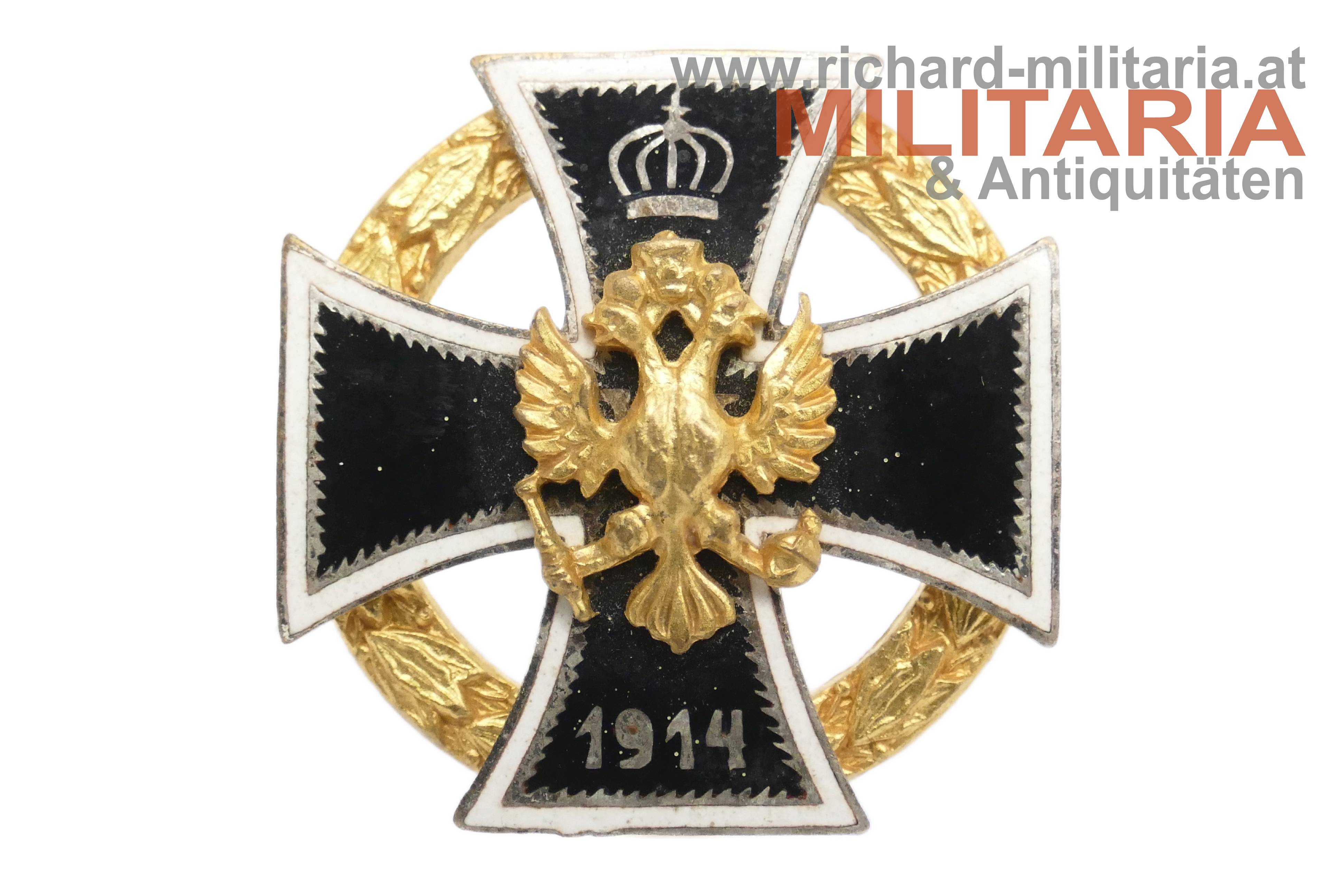 k.u.k. patriotisches Abzeichen - Eisernes Kreuz mit Doppeladler 1914