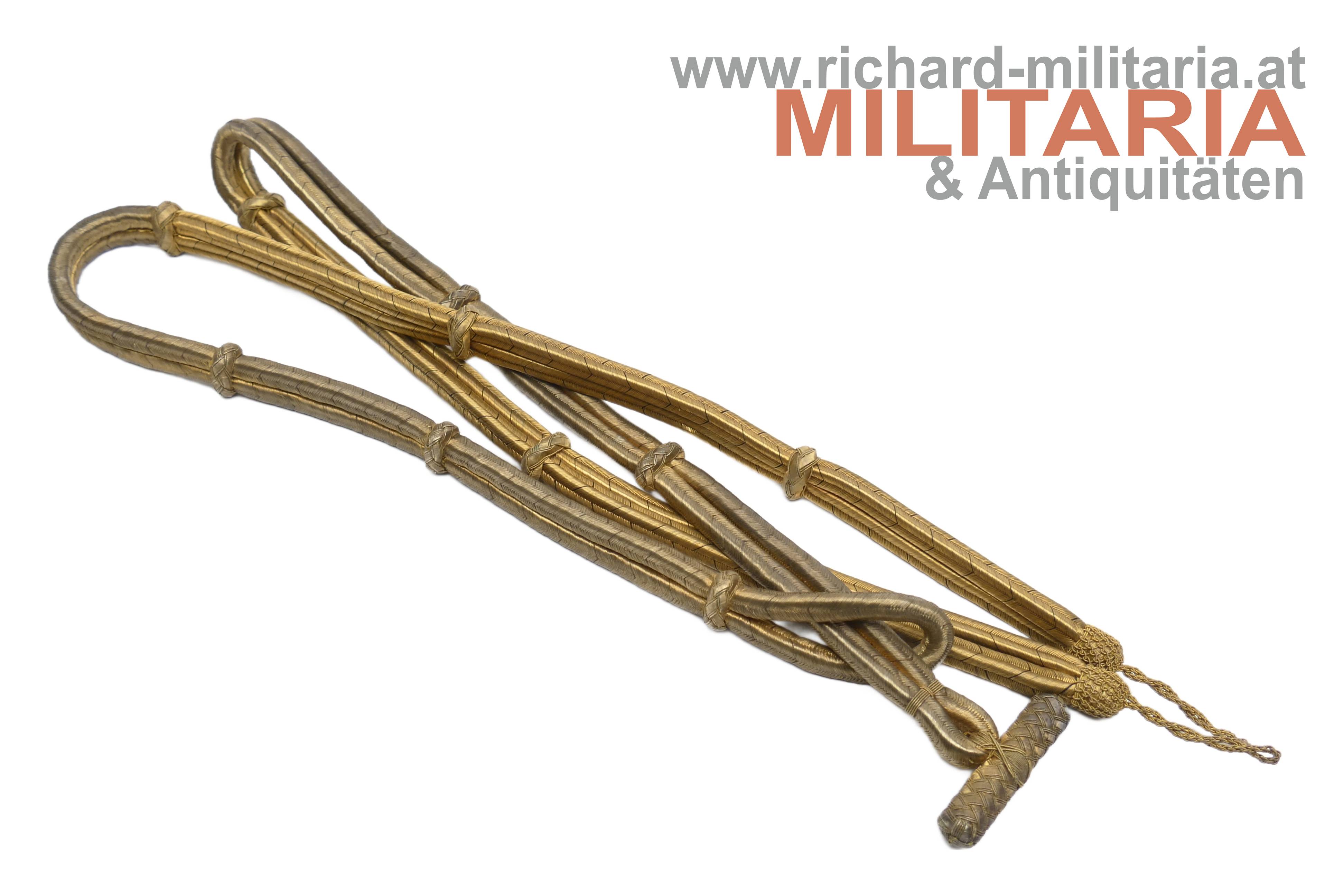k.u.k. Fangschnur zum Pelzatilla/-ulanka - Offizier