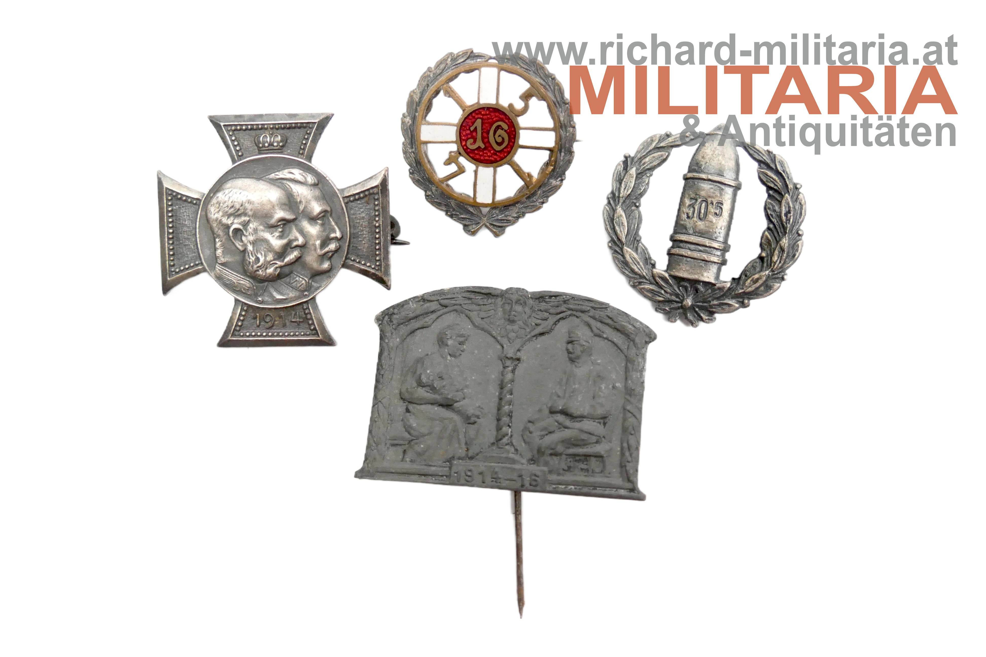 k.u.k. Konvolut patriotisches Abzeichen