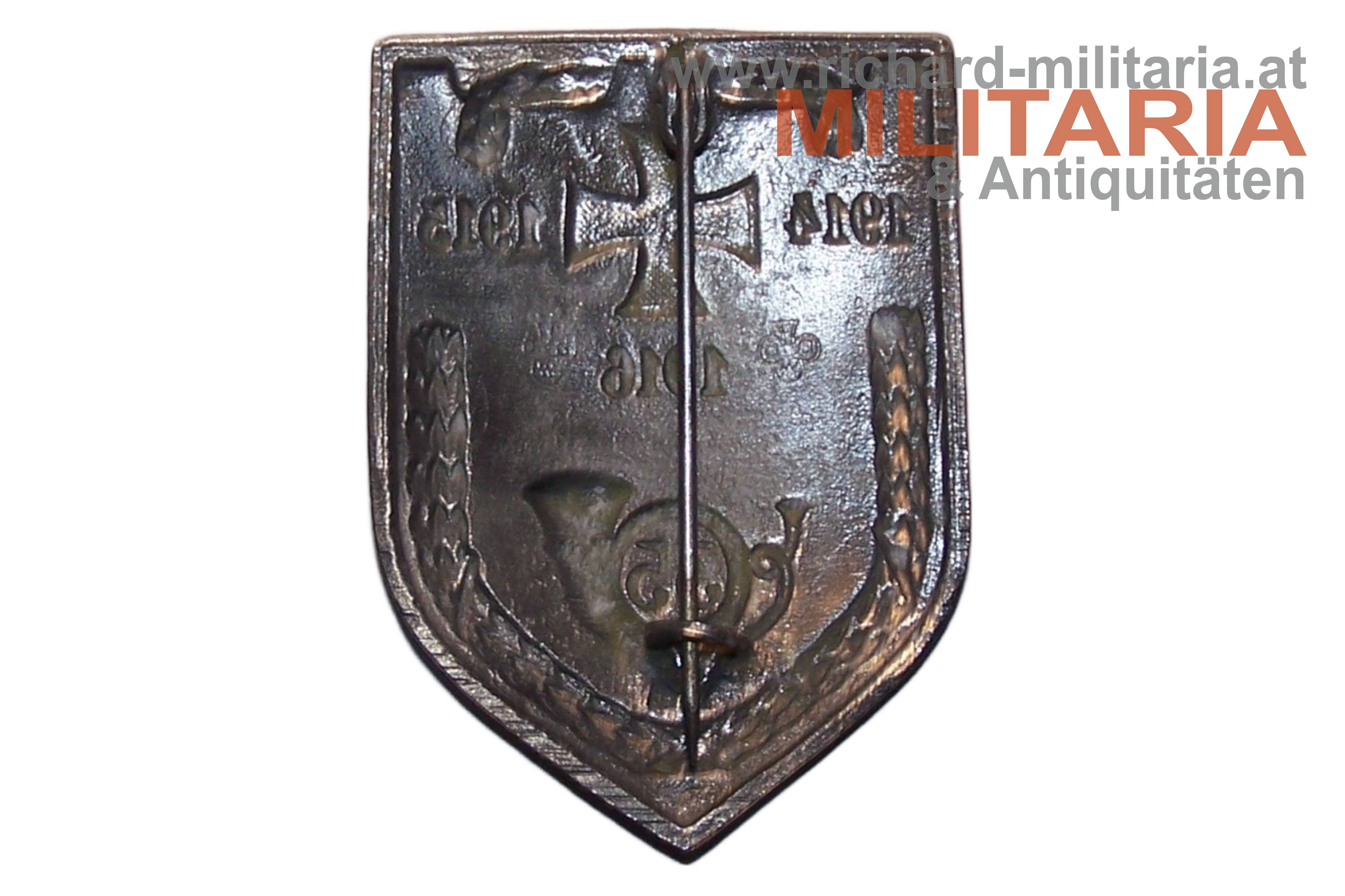 k.k. Kappenabzeichen - Landwehr Infanterie Reg. 35 Zloczow / 1914-1915-1916