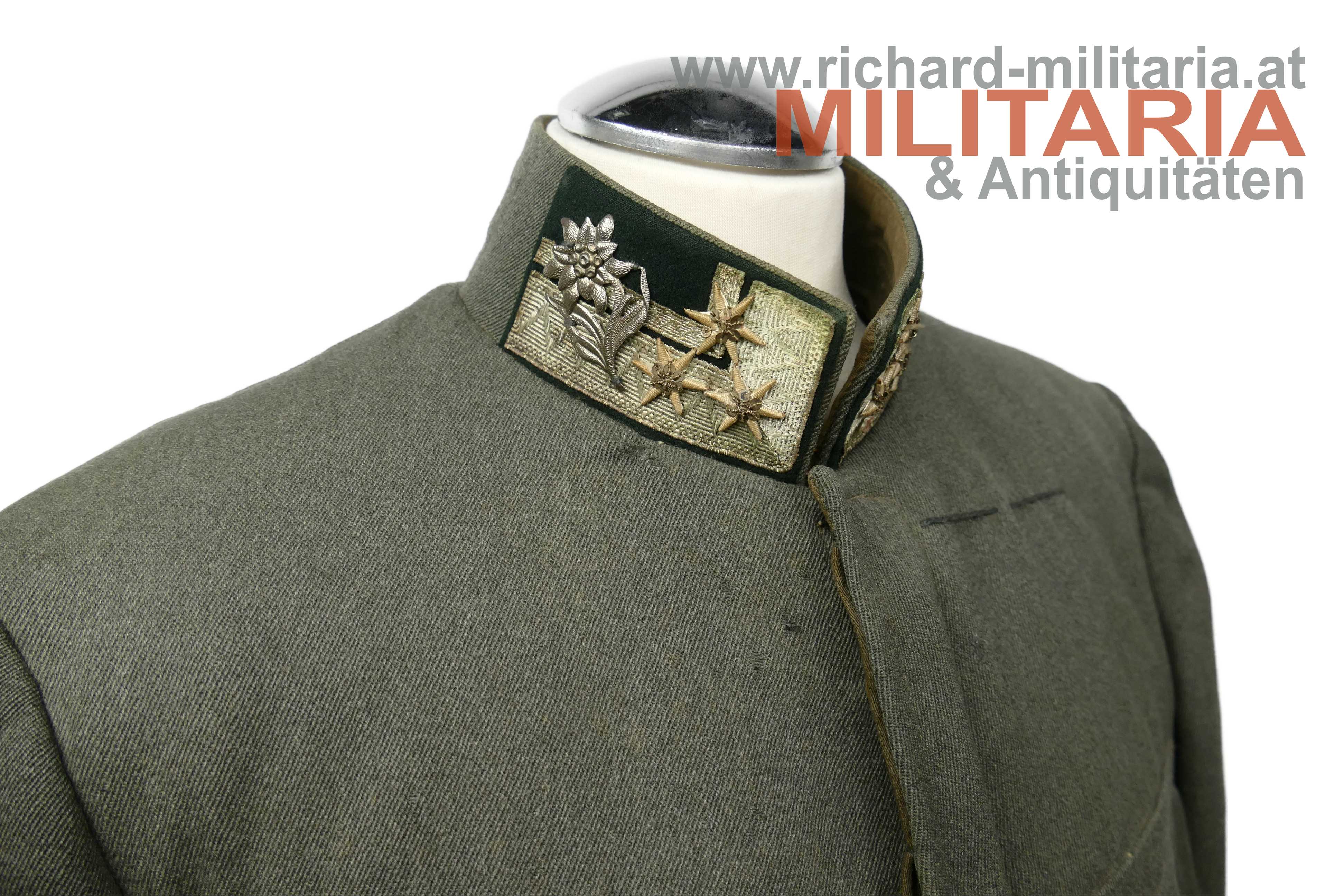 k.k. Landwehr-Gebirgstruppen - feldgraue Bluse - Stabsoberjäger 