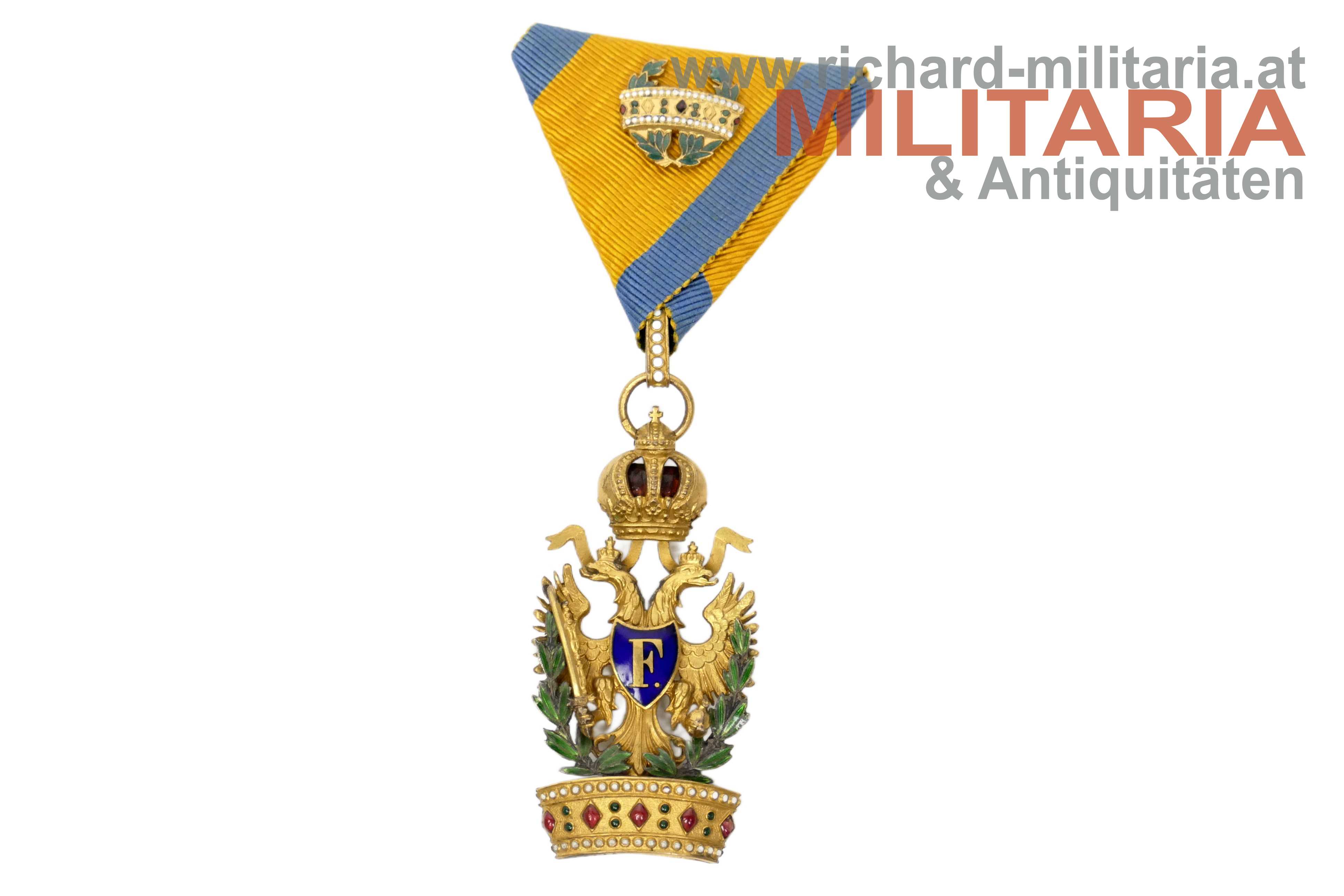 k.u.k. Orden der Eisernen Krone 3. Kl. mit KD - Kleindekoration zur 2. Kl. mit KD