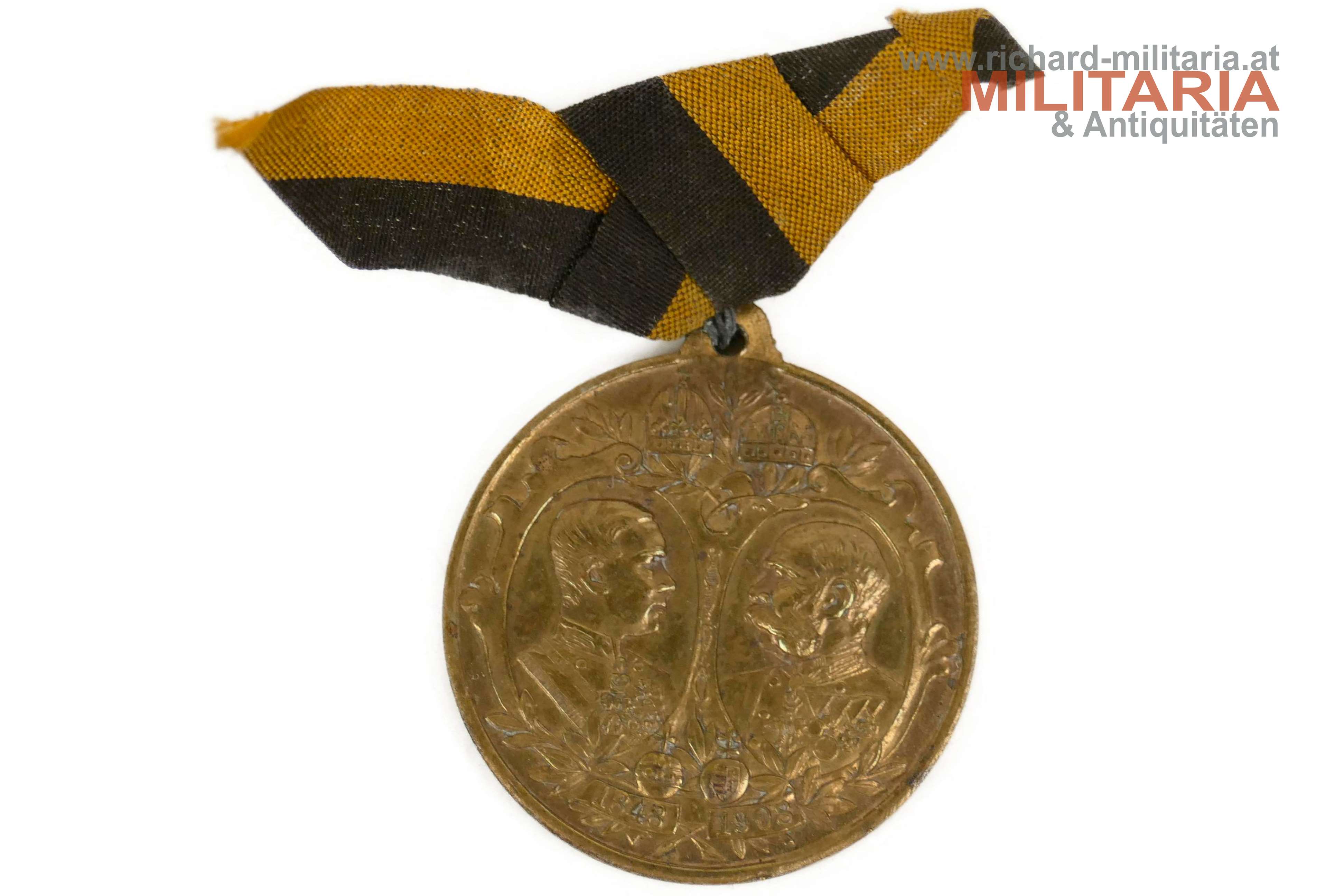 k.u.k. Erinnerungsmedaille - 60. Regierungs-Jubiläum - Kaiser Franz Josef