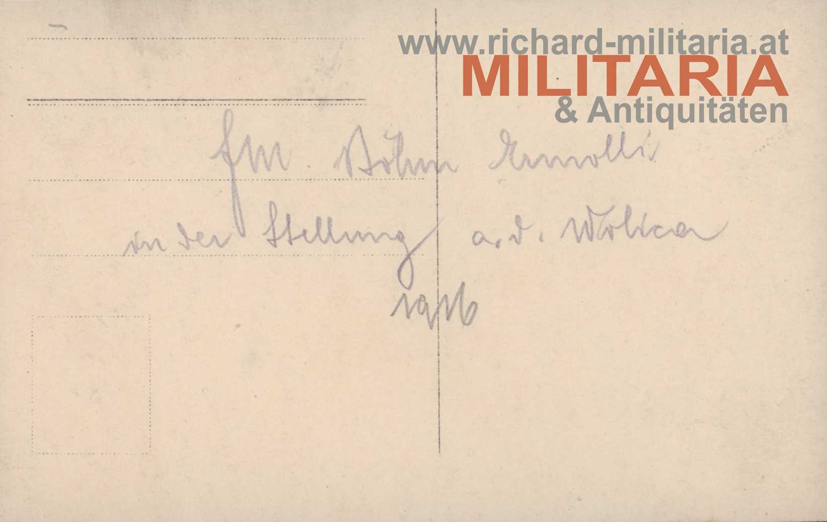 k.u.k. IR 67 – FM Böhm-Ermolli - Oberst Kleinschrodt / Wolica 1916 (heute Polen)