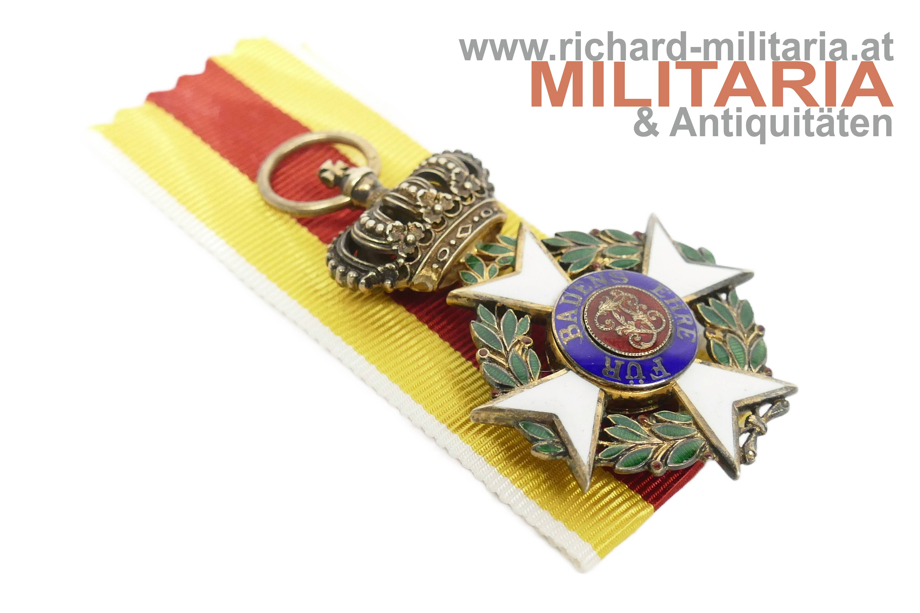 Baden - Militärischer Karl Friedrich-Verdienstorden Ritterkreuz 