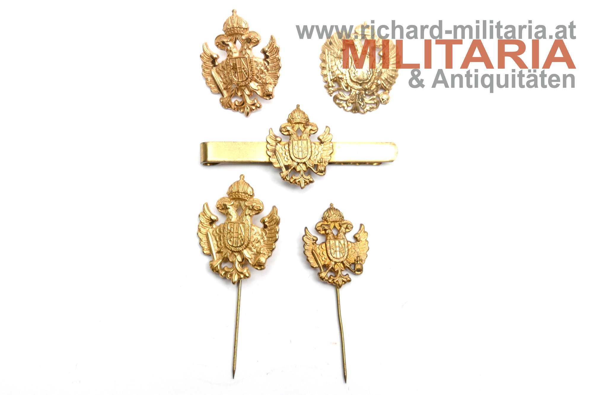 Konvolut patriotische Anstecker - kaiserlicher Doppeladler