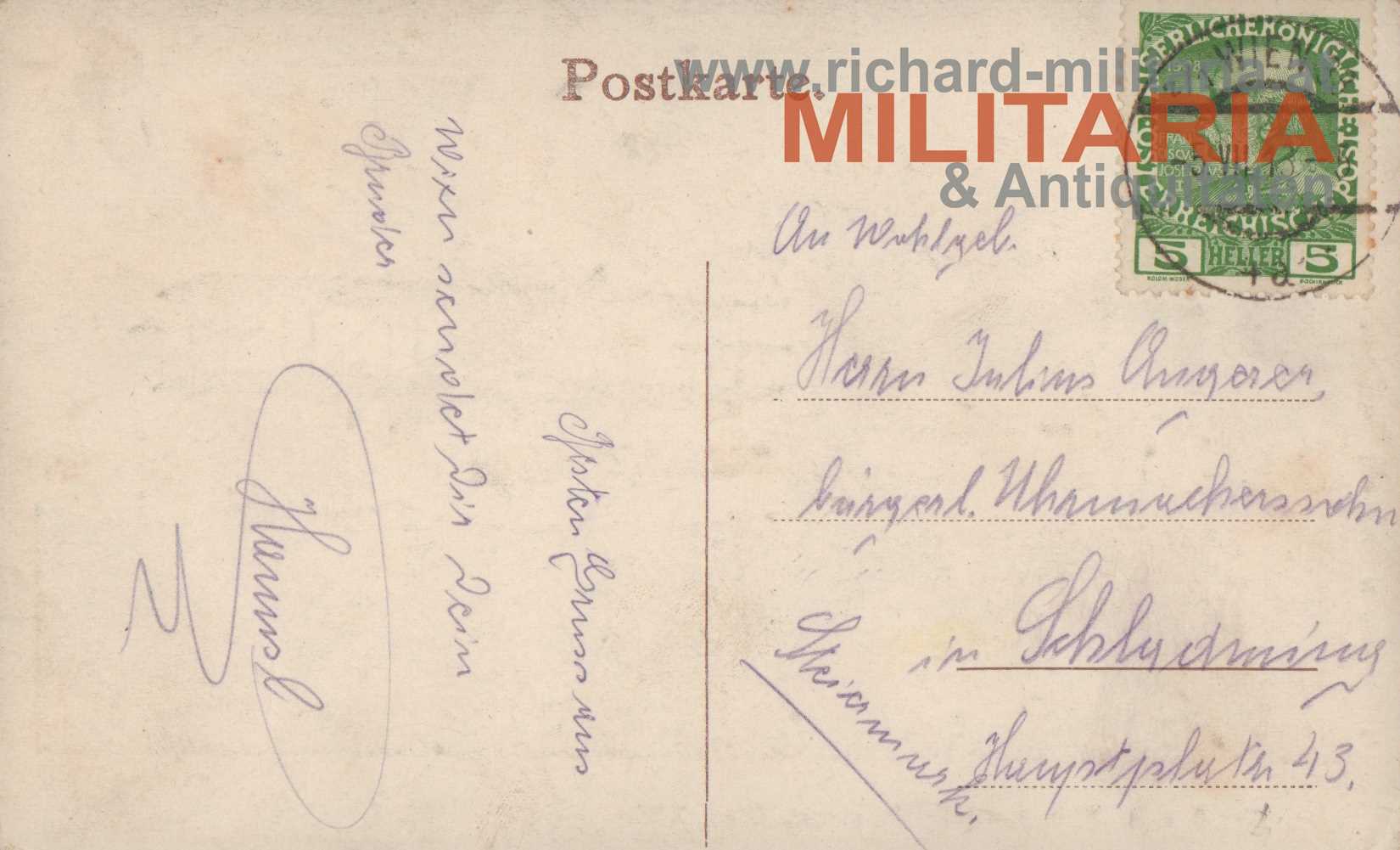 k.u.k. PK - Gruß vom Flugfeld in Aspern, Wien XXI