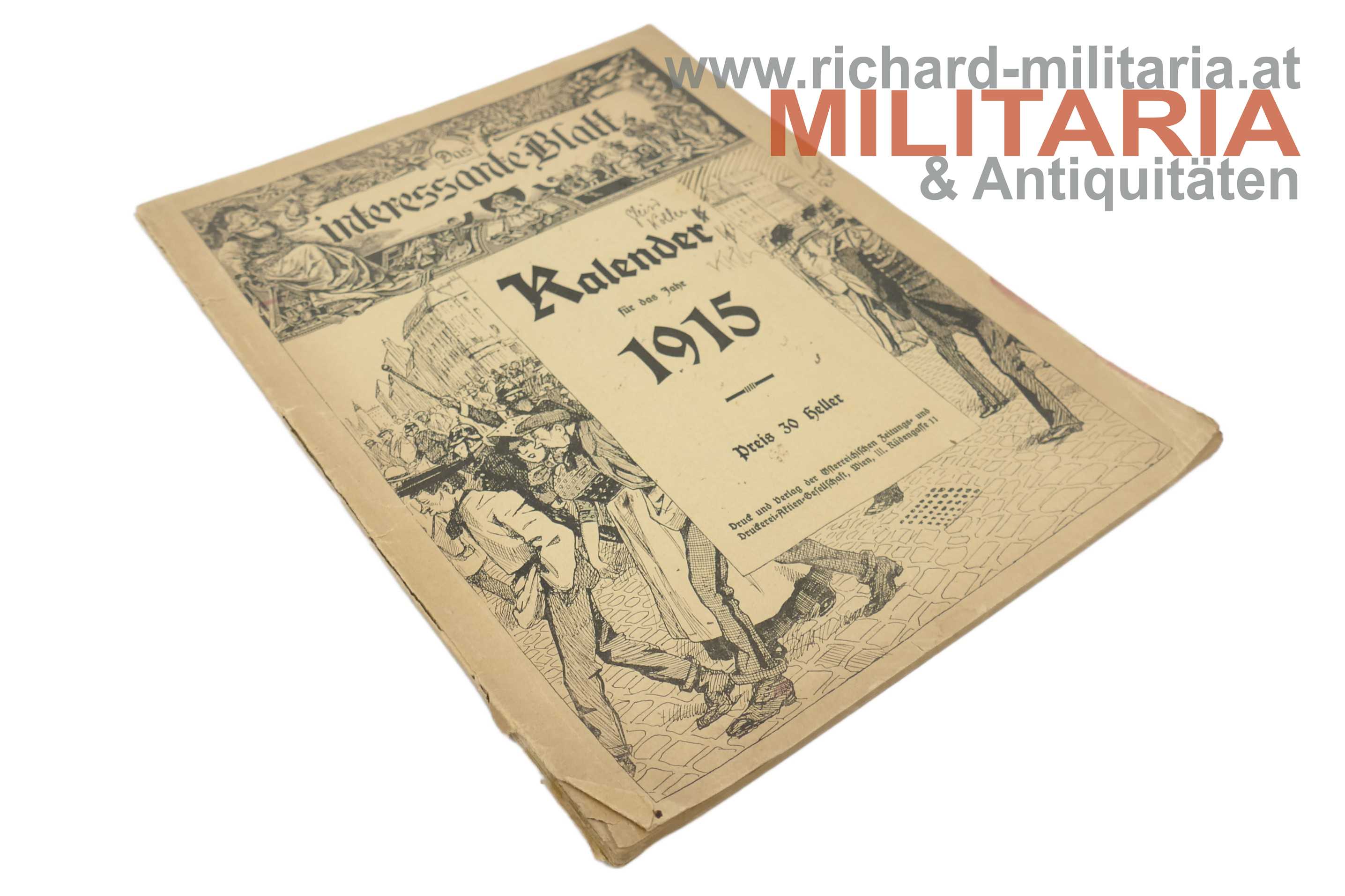 "Das interessante Blatt" - Kalender für das Jahr 1915