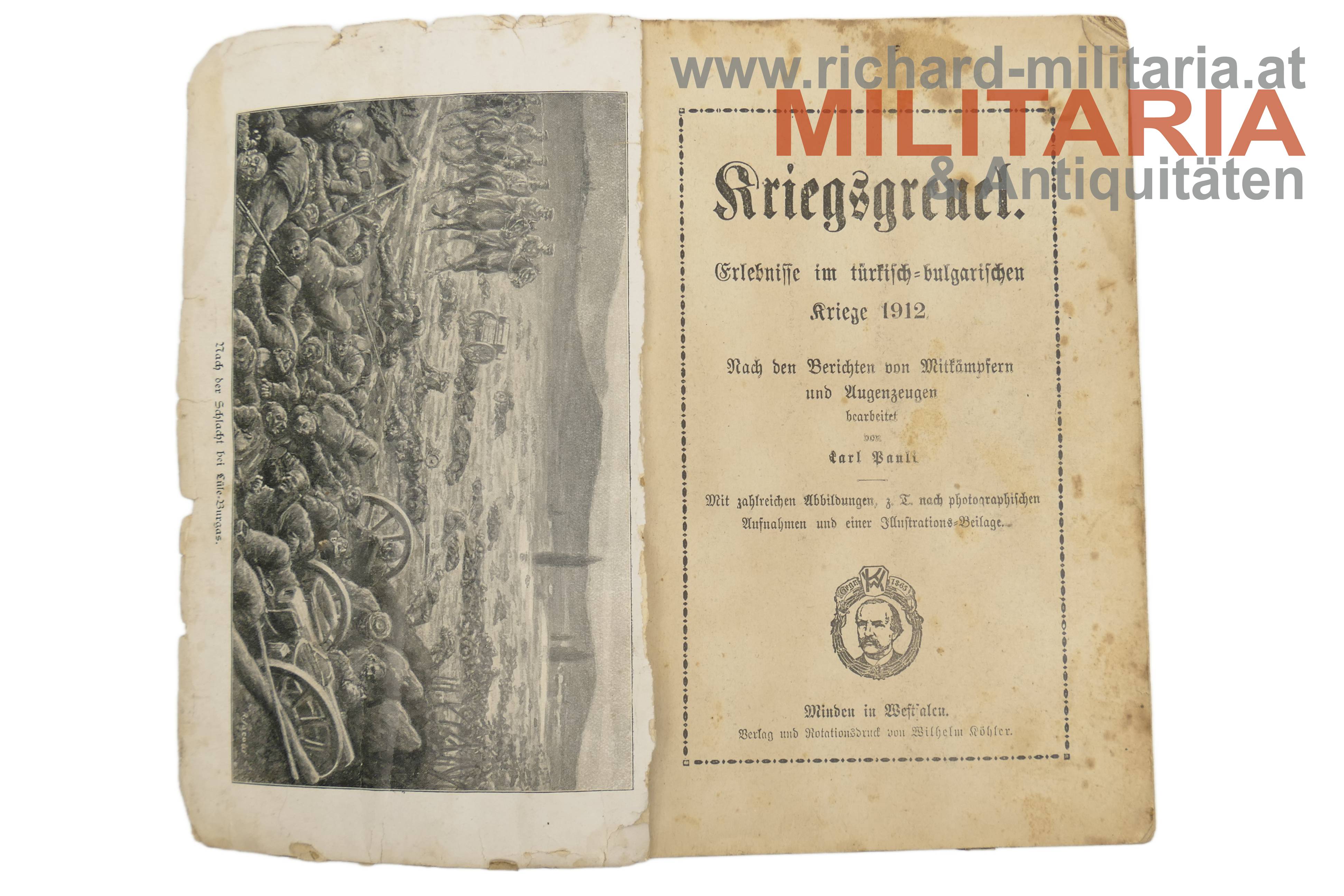 Kriegsgreuel - Erlebnisse im türkisch-bulgarischen Kriege 1912