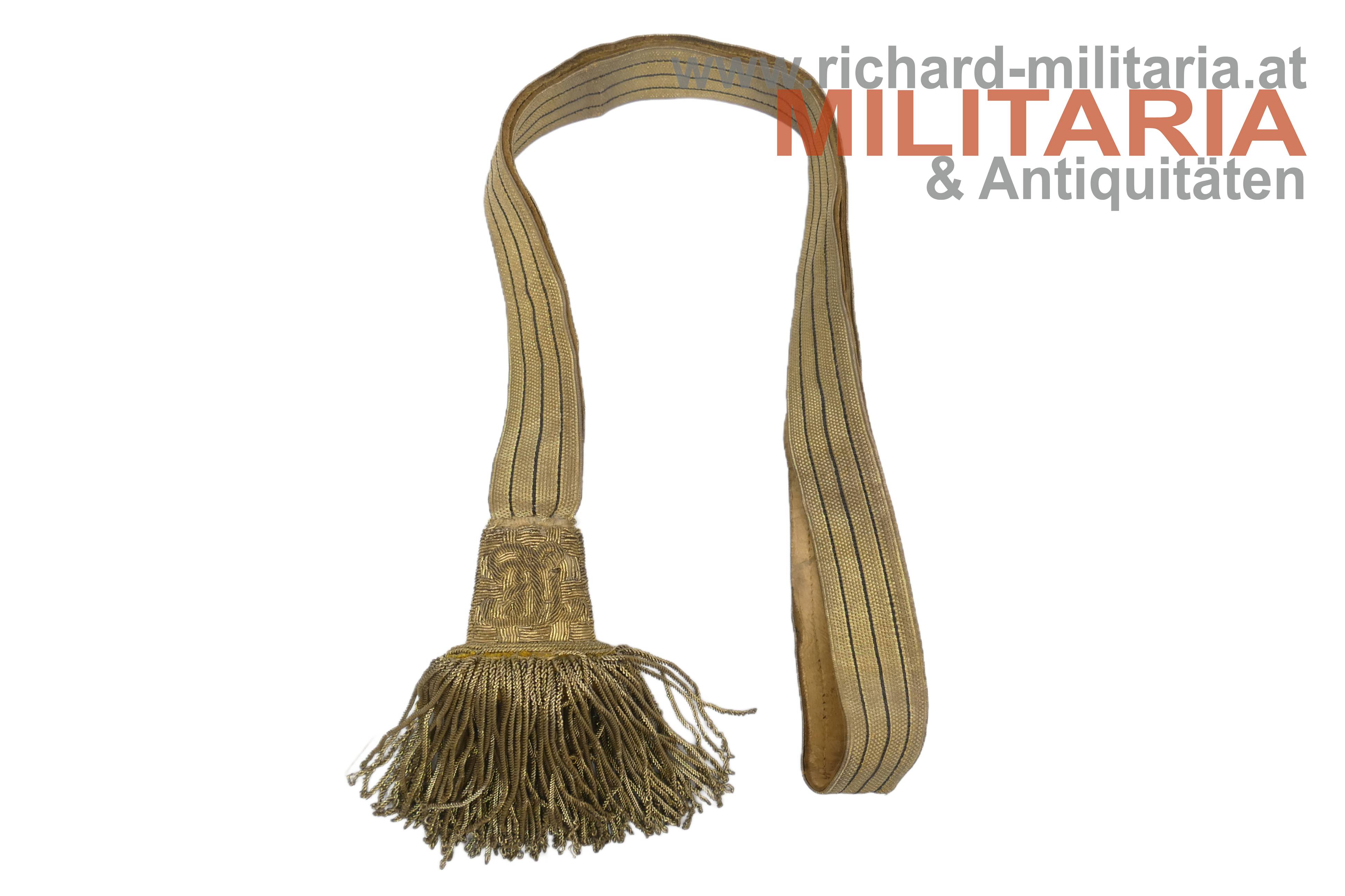 k.u.k. Säbel-Portepee für Offiziere - Kaiser Franz Joseph