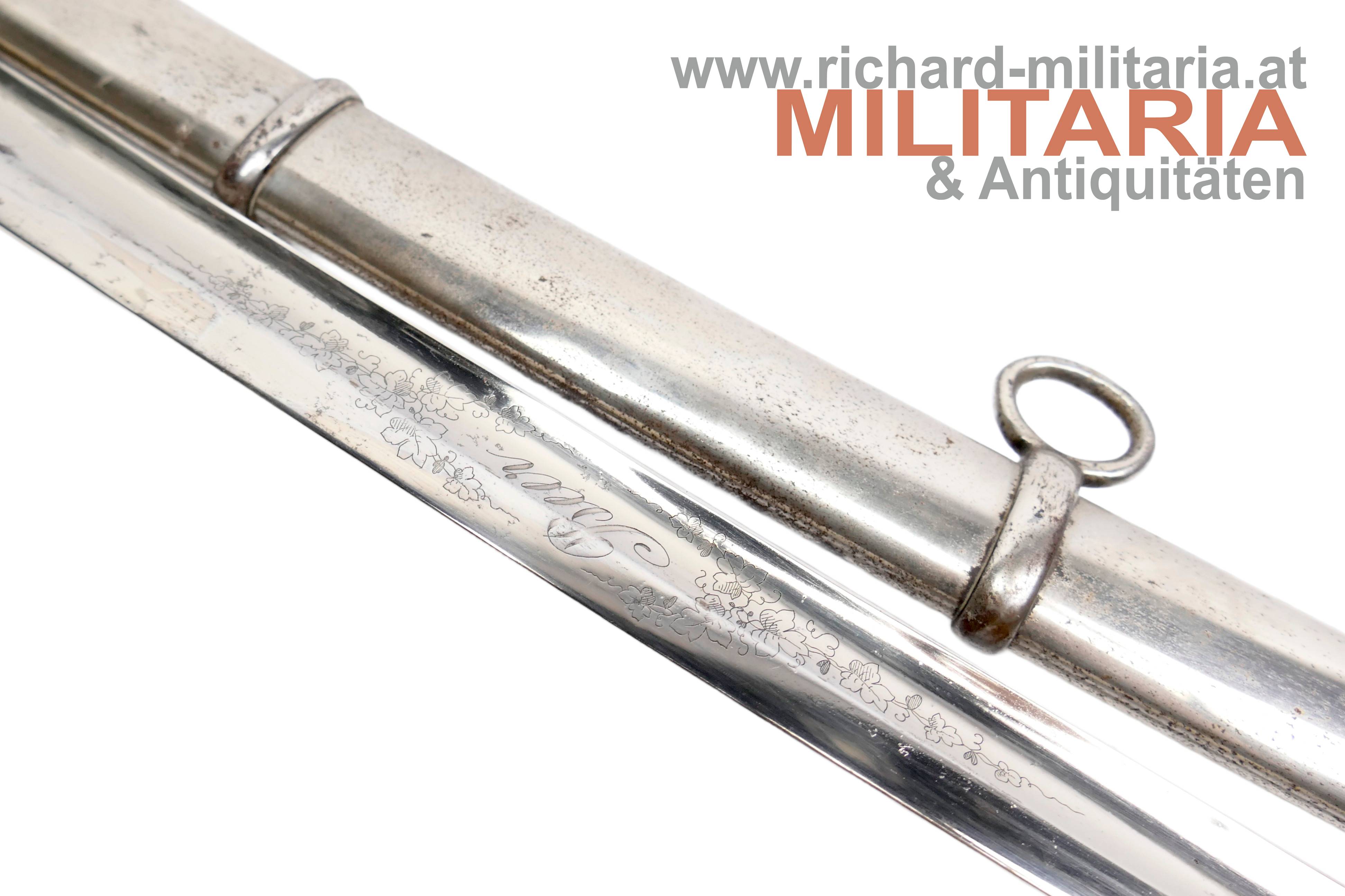 k.u.k. Infanterie-Offizierssäbel M1861 - Klingengravur "Beer" - Portepee
