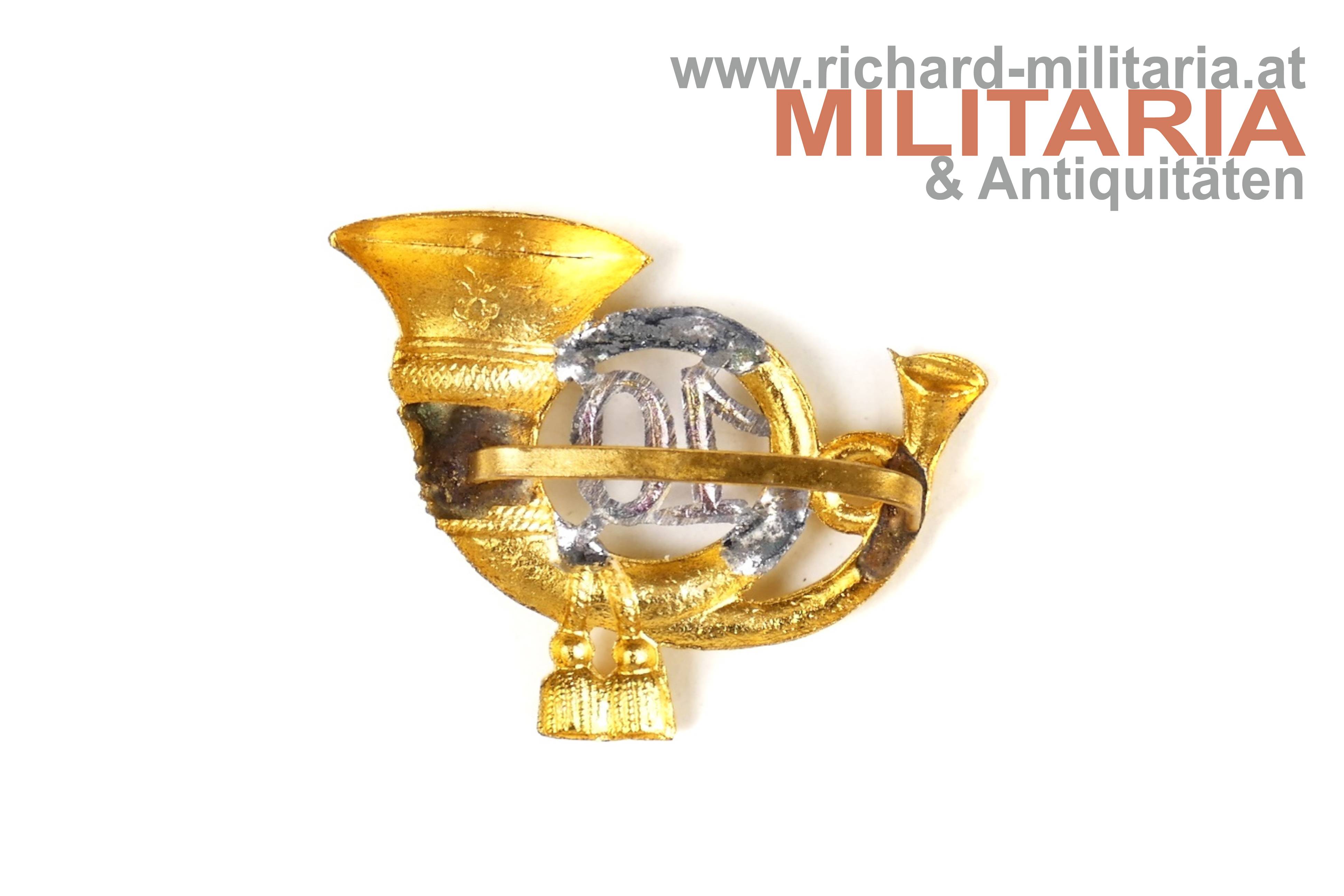 k.k. Jägerhorn für die Kappe - 10er Jäger