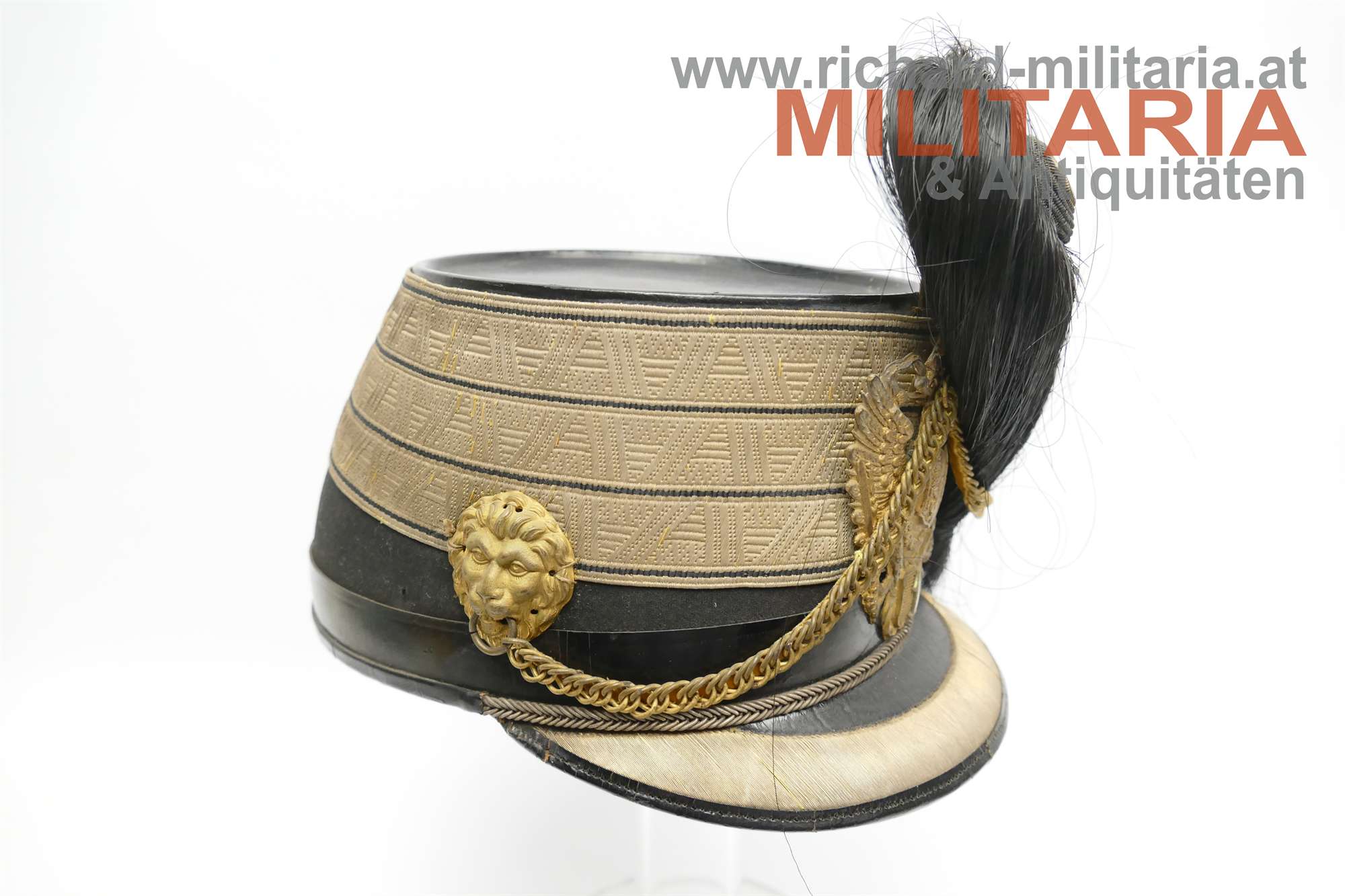 k.u.k. Artillerie-Tschako Stabsoffizer "1" - vor 1908