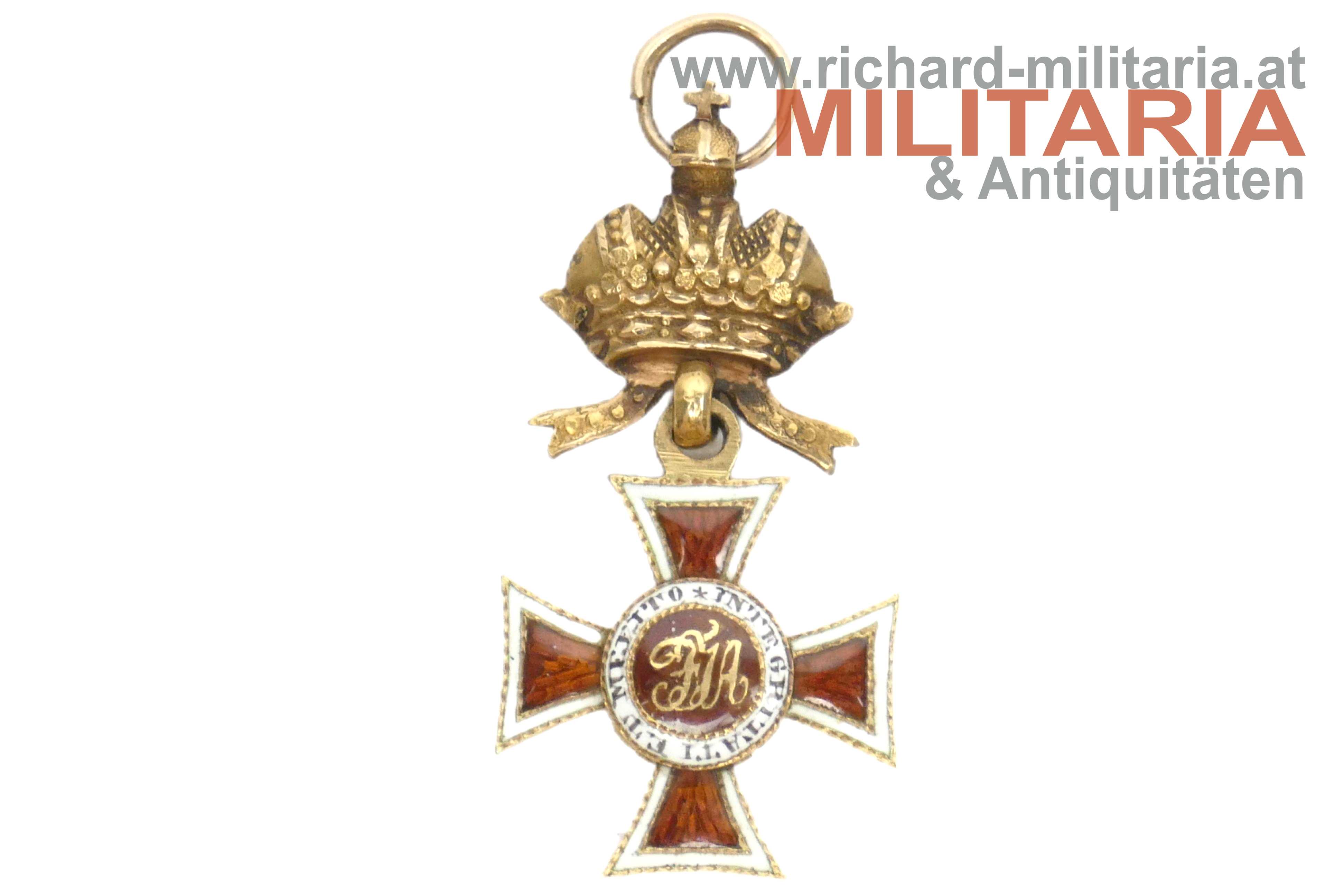 österr. kaiserl. Leopold-Orden - MINIATUR - GOLD - 1830/1840