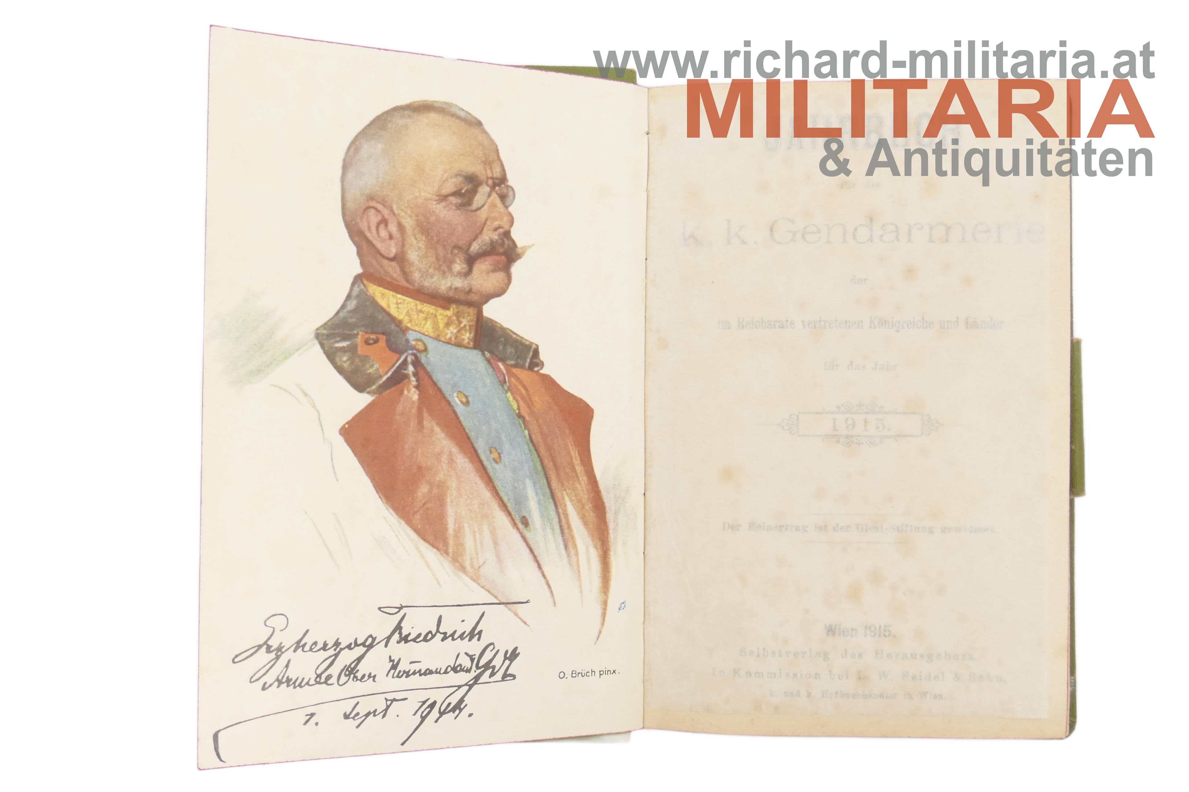 k.k. Gendarmerie Jahrbuch 1915