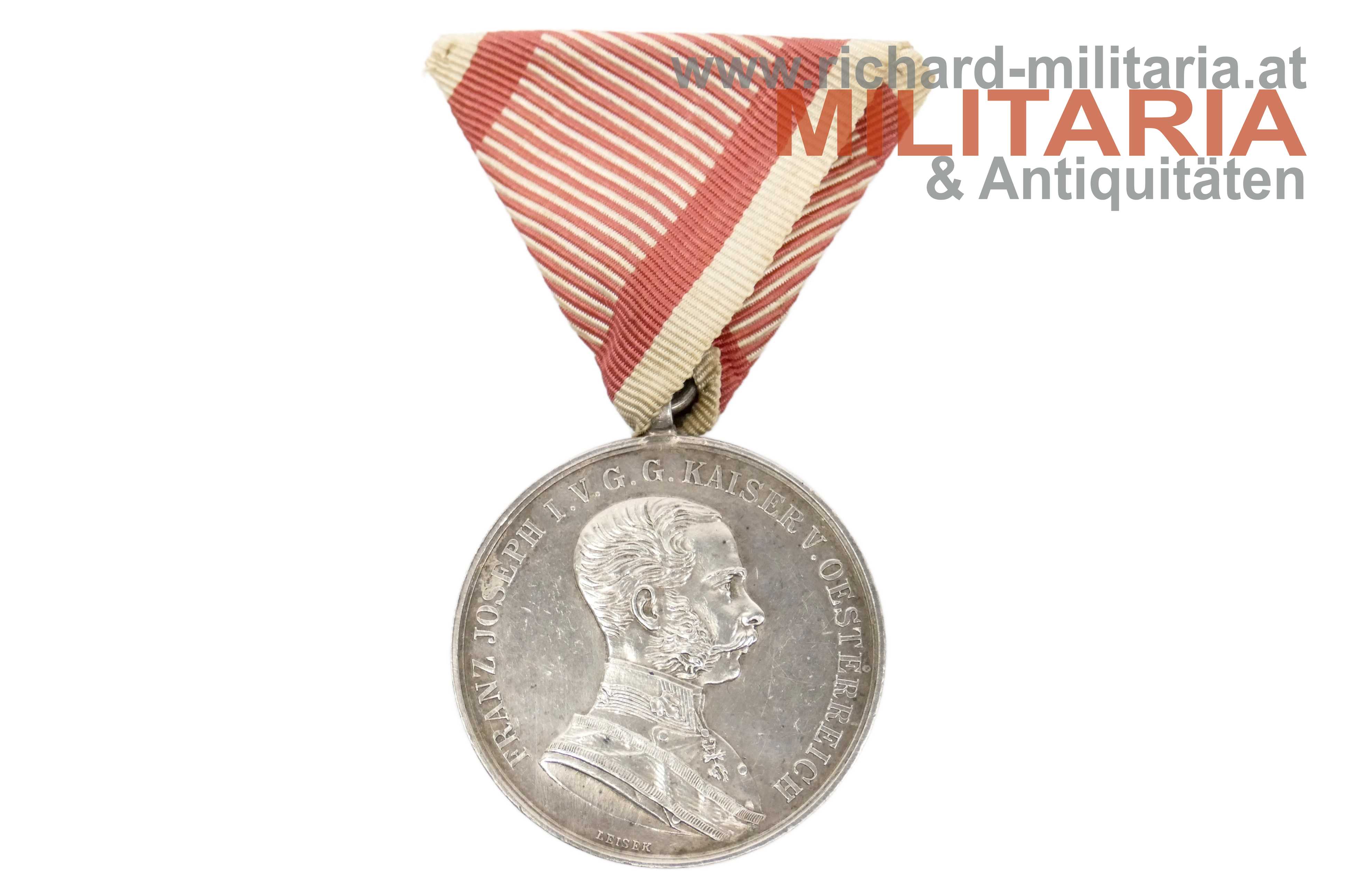 k.u.k. Silberne Tapferkeitsmedaille 1. Klasse - Kaiser Franz Josef