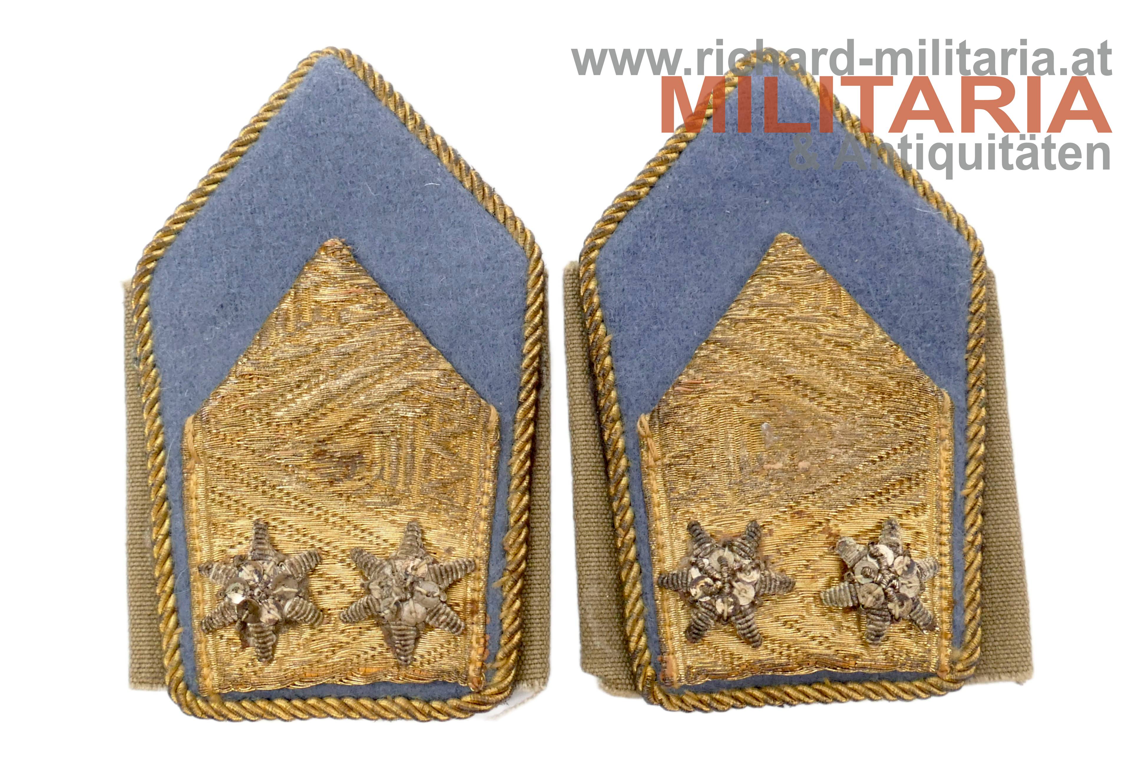ÖBH Oberstleutnant Sanitätstruppe - Paar Schulterschlaufen + Kappenkokade