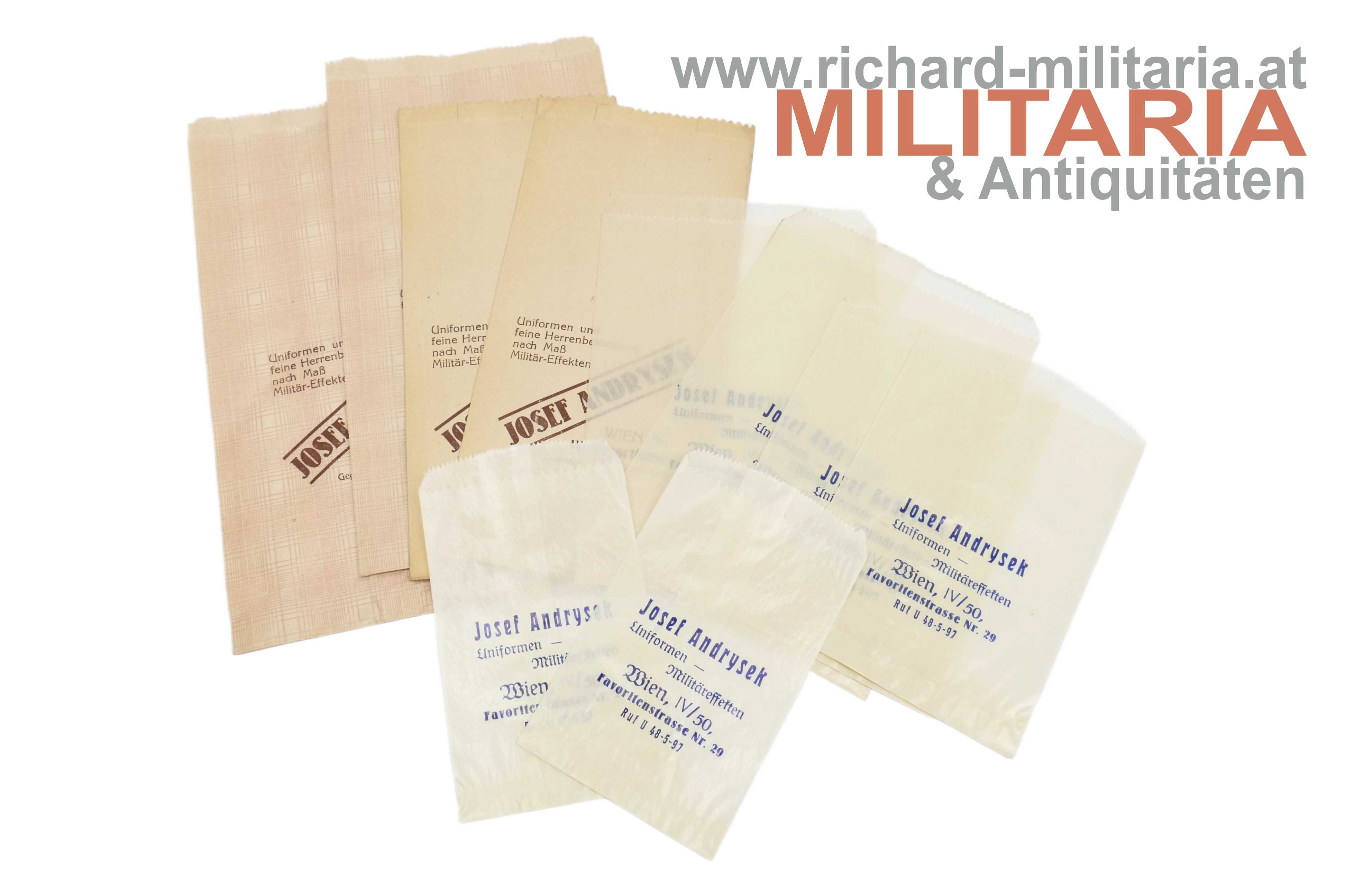 Josef Andryek - Uniformen - Militäreffekten