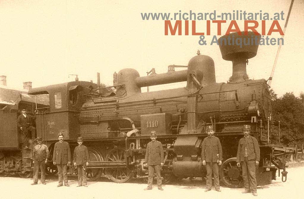 k.k. blaue steife Kappe für Staatsbahnbeamte