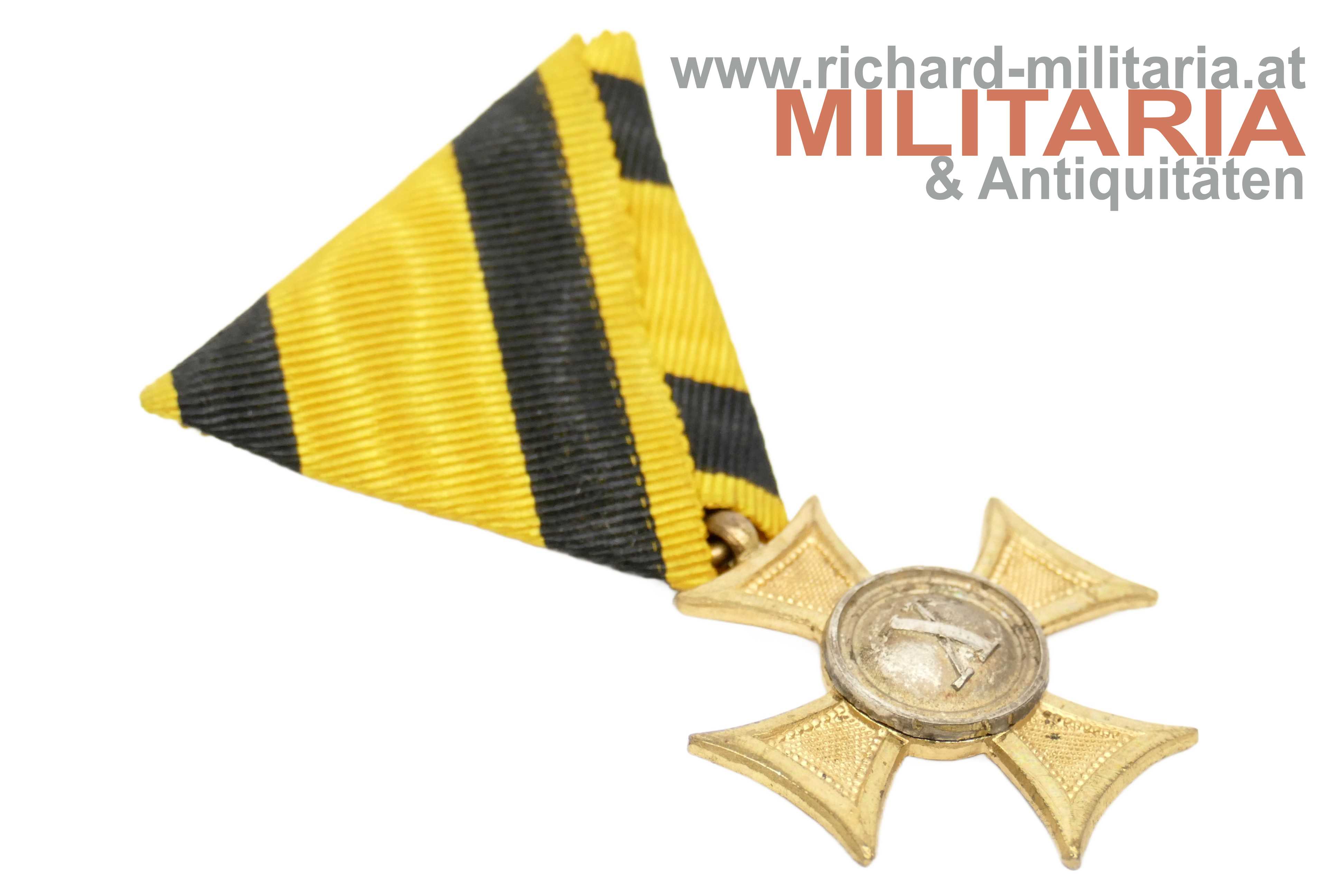 k.u.k. Militärdienstzeichen f. Mannschaften/UO - X (10 Jahre) - 1913-1918