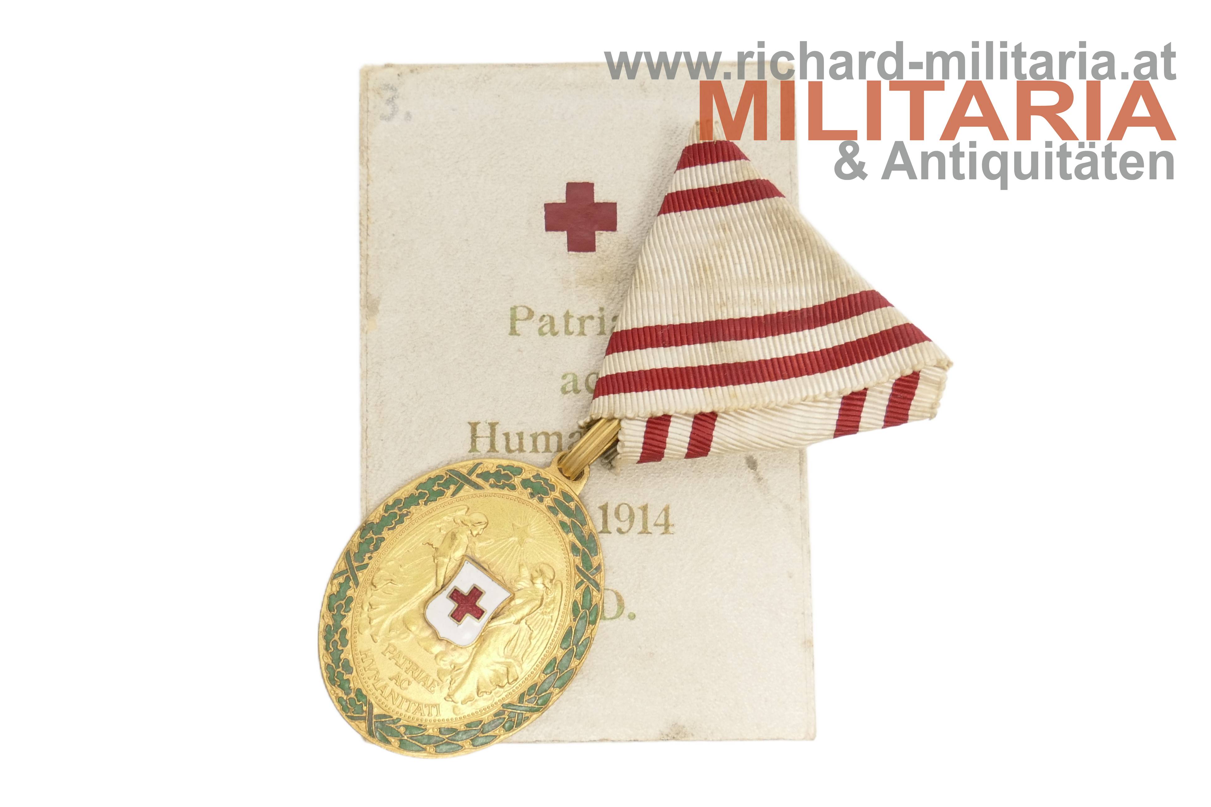 Ehrenzeichen vom Roten Kreuz - Bronzene Ehrenmedaille KD im Etui