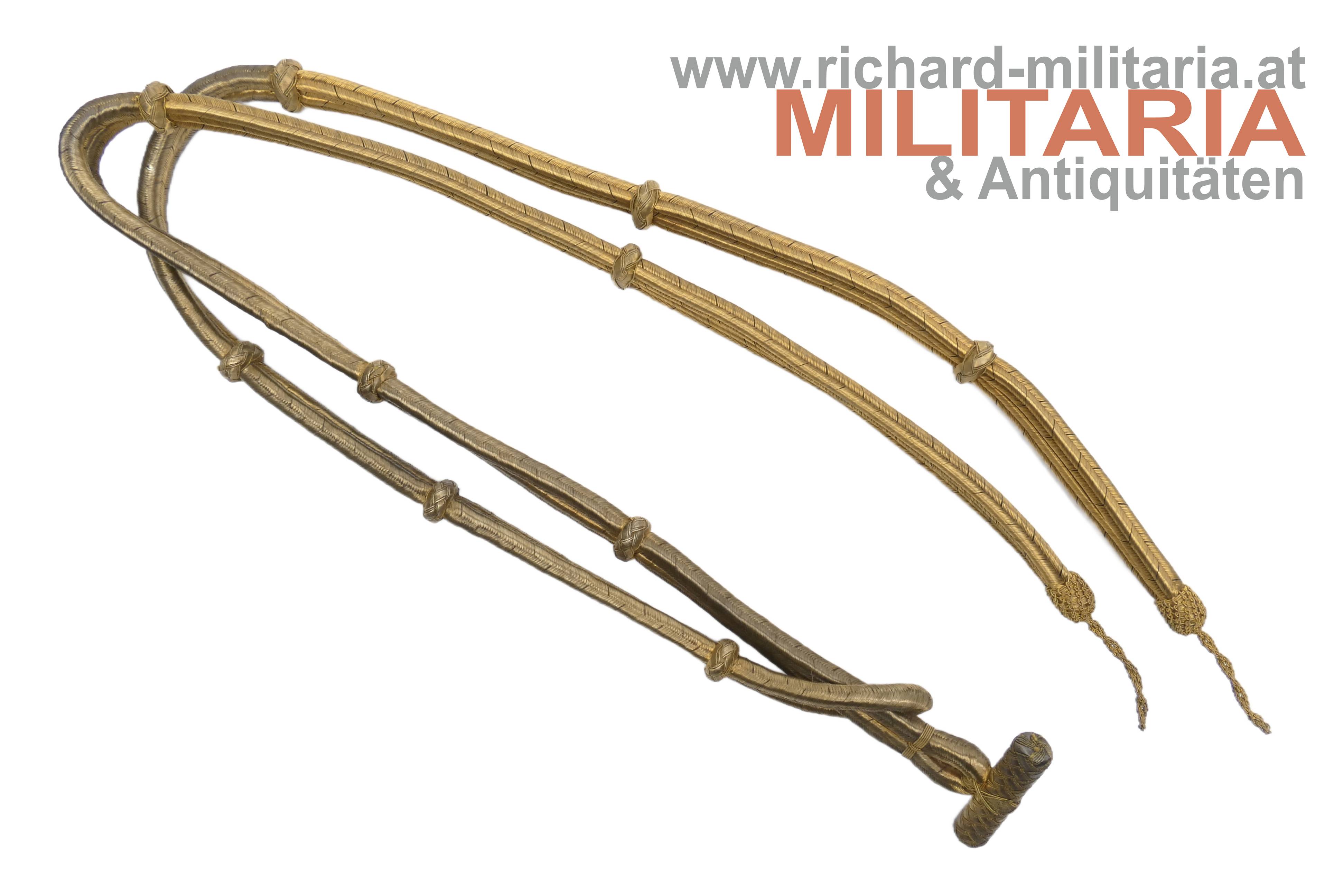 k.u.k. Fangschnur zum Pelzatilla/-ulanka - Offizier
