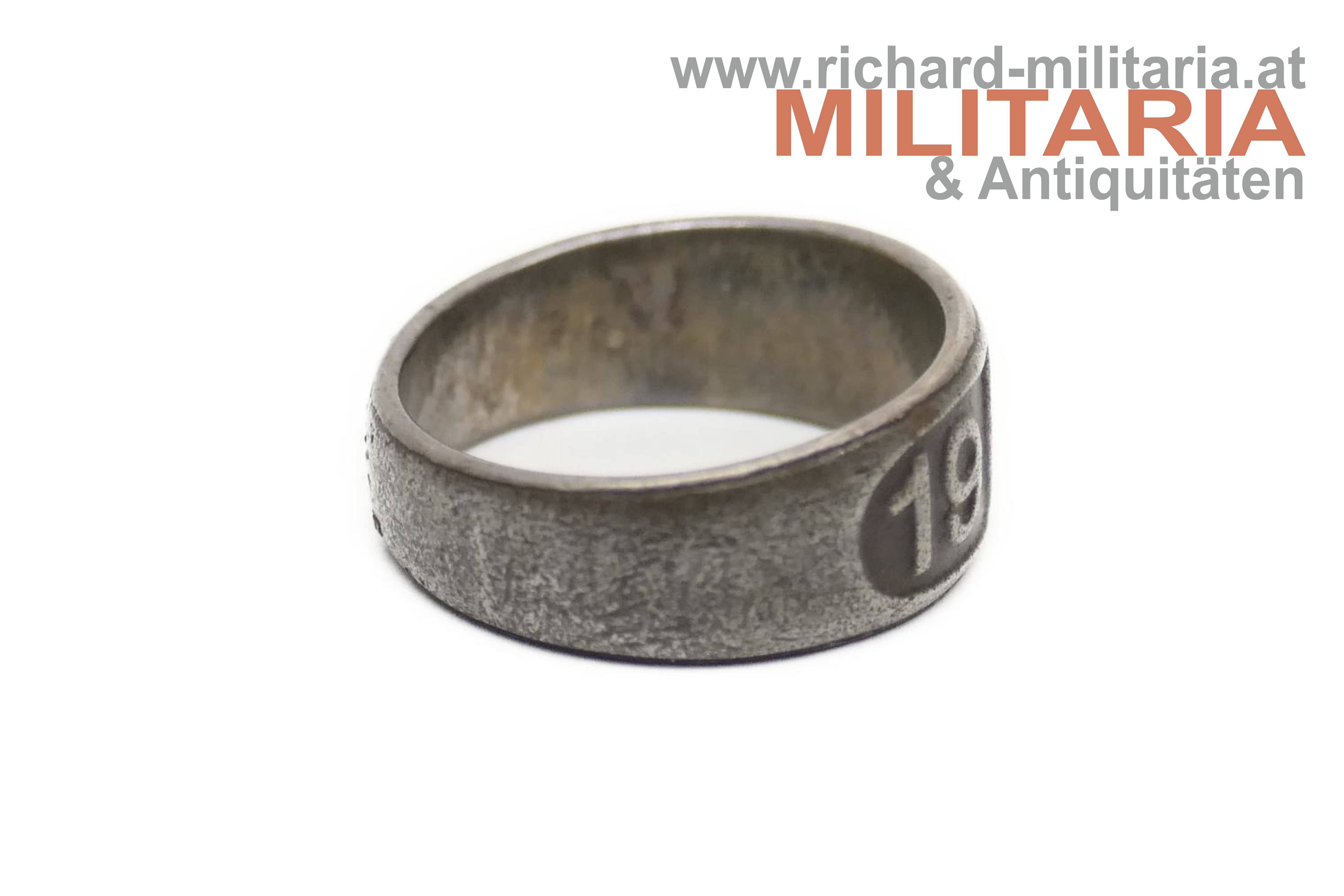 patriotischer Ring - Kaiser Franz Josef - 1914