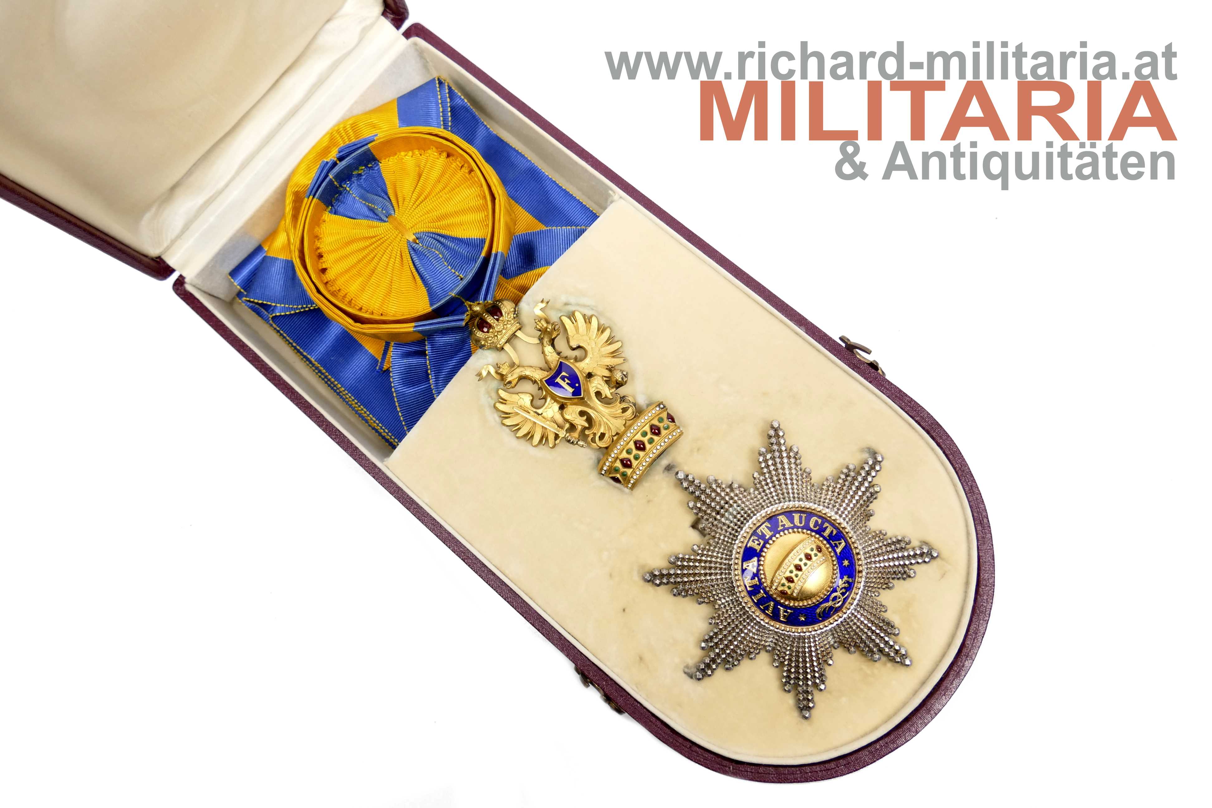 österr. kaiserl. Orden der Eisernen Krone 1. Klasse mit Etui