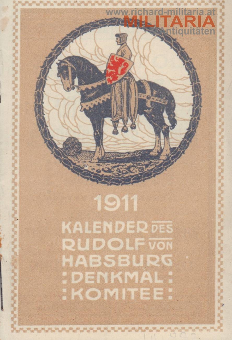 k.u.k. Kalender des Rudolf v. Habsburg Denkmal Komitee - 1911