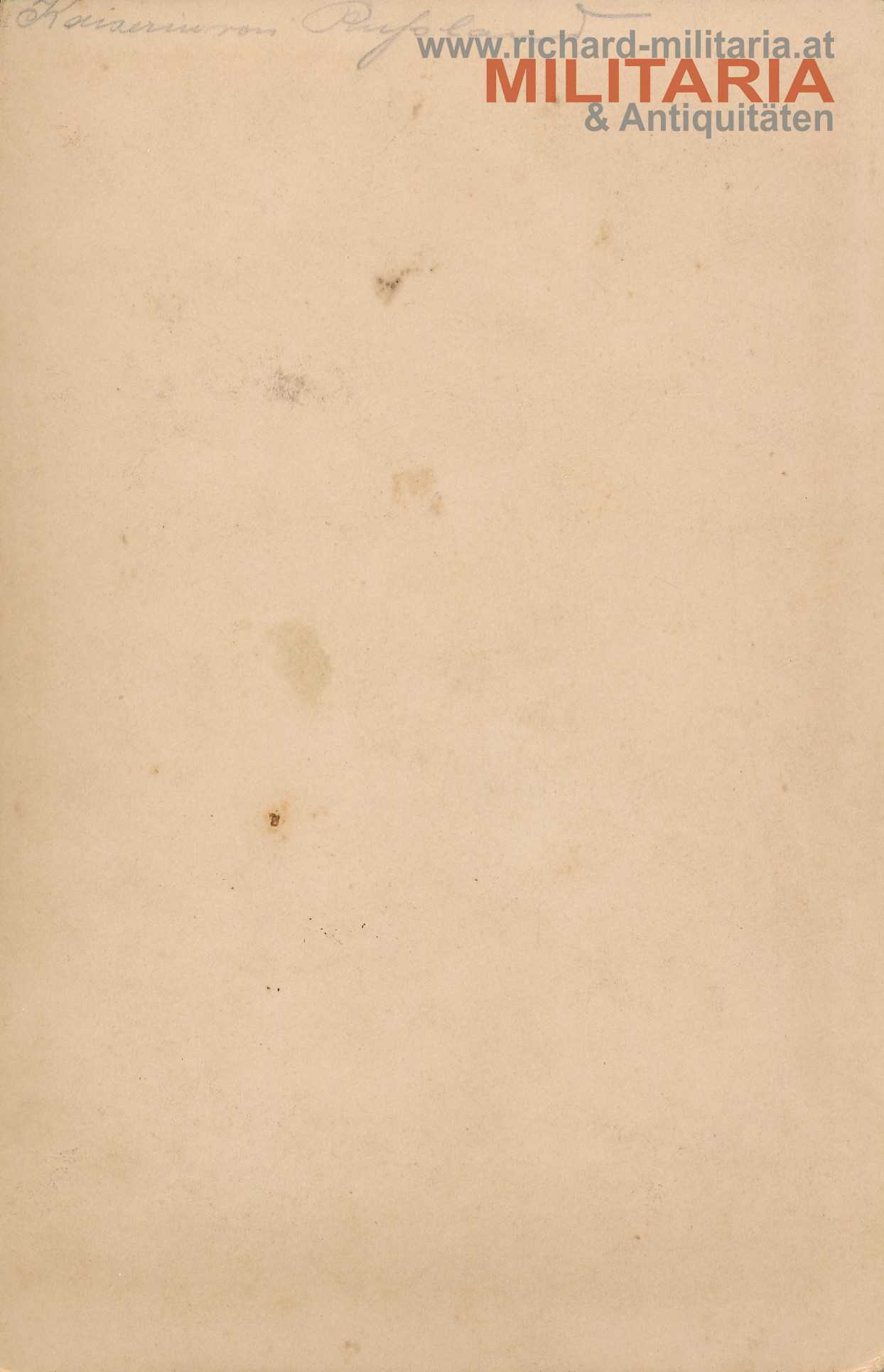 Hartkartonfoto - russische Zarin