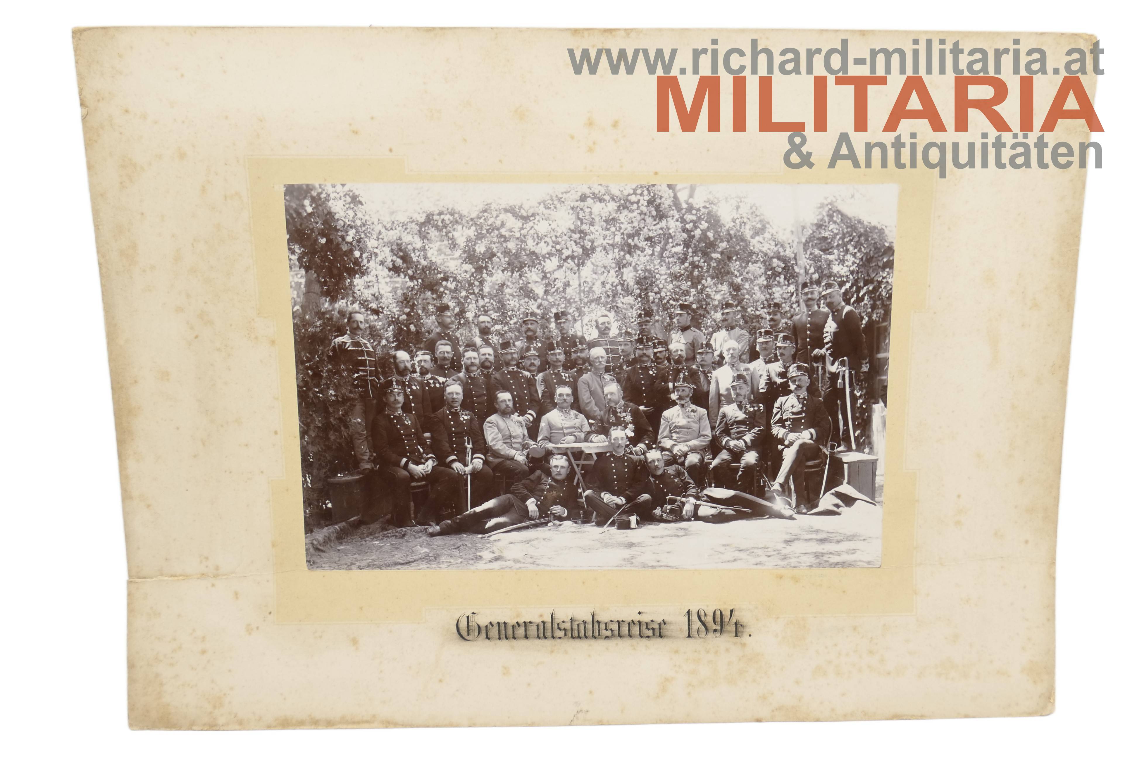 k.u.k. Foto - Generalstabsreise 1894 